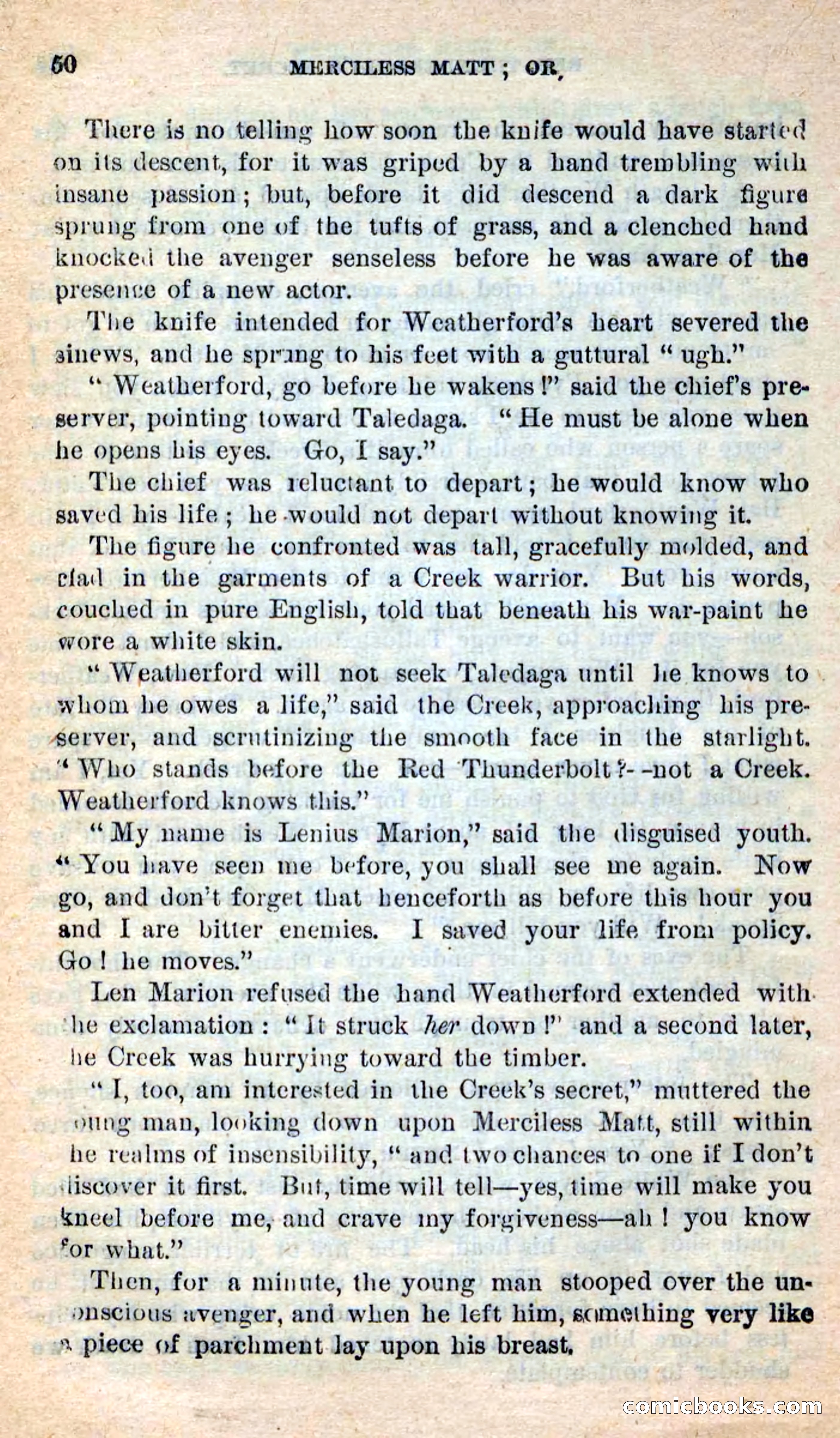 Beadle's New Dime Novels: Merciless Matt — page 46 of 100