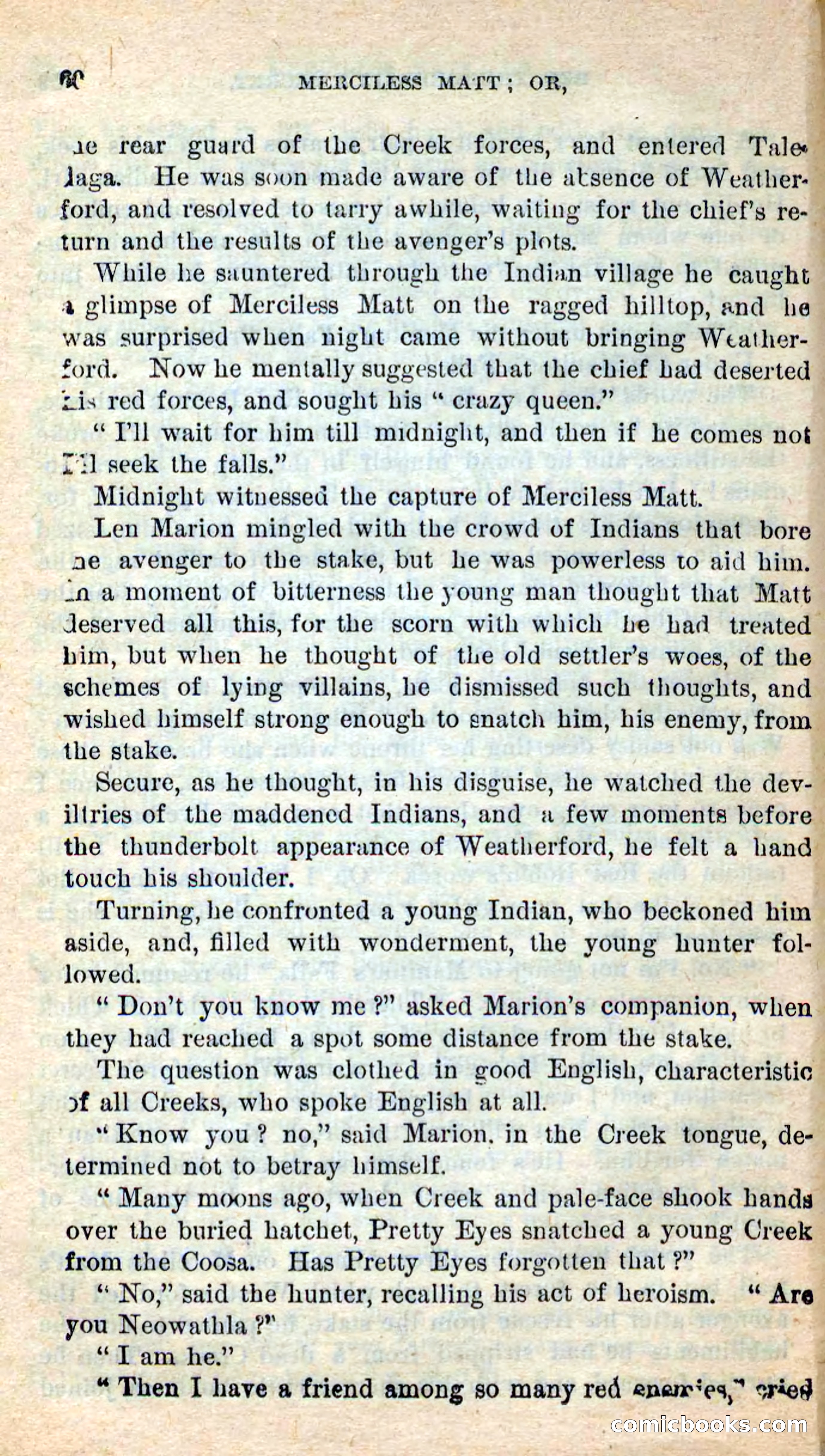 Beadle's New Dime Novels: Merciless Matt — page 56 of 100