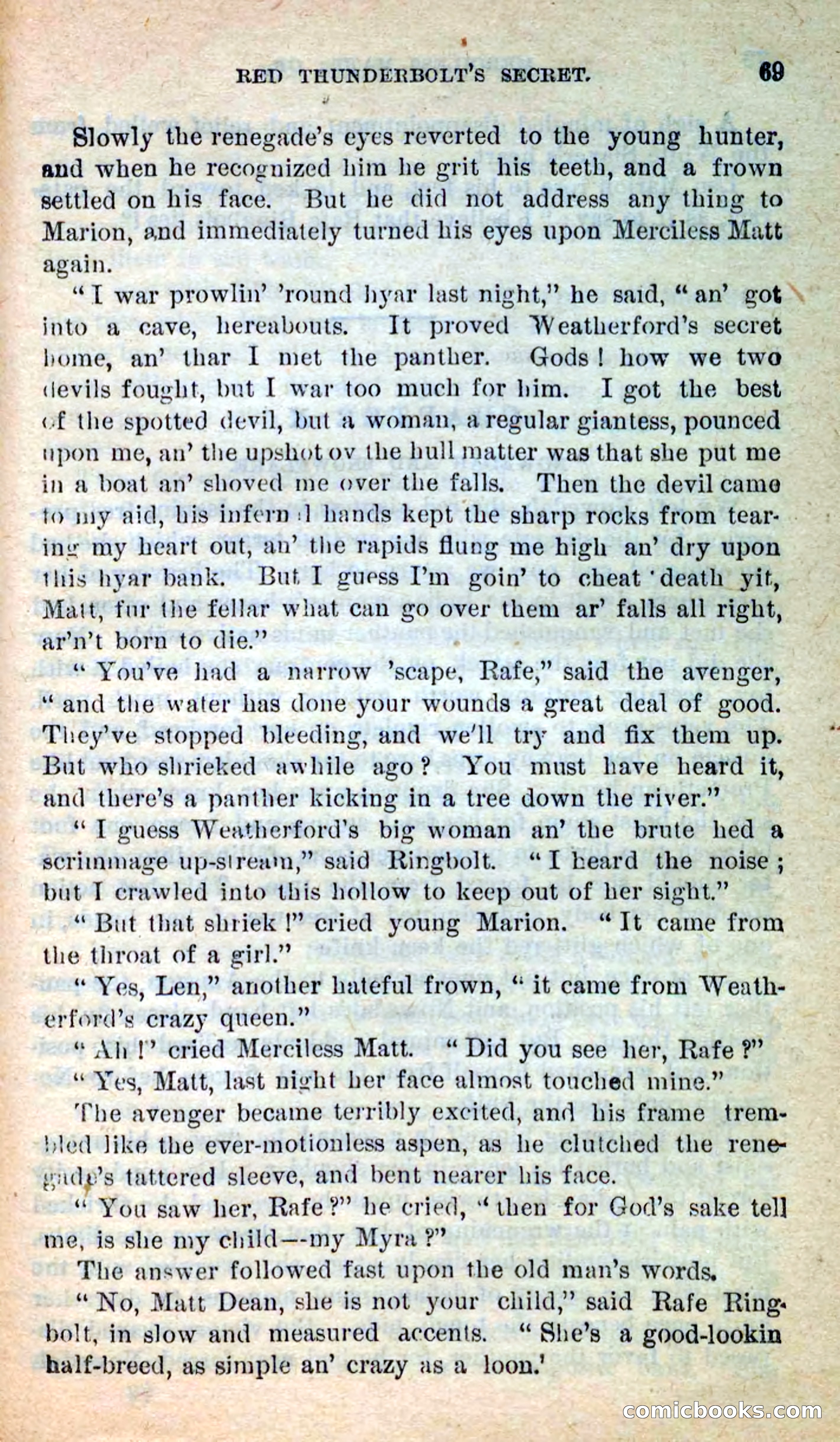 Beadle's New Dime Novels: Merciless Matt — page 65 of 100
