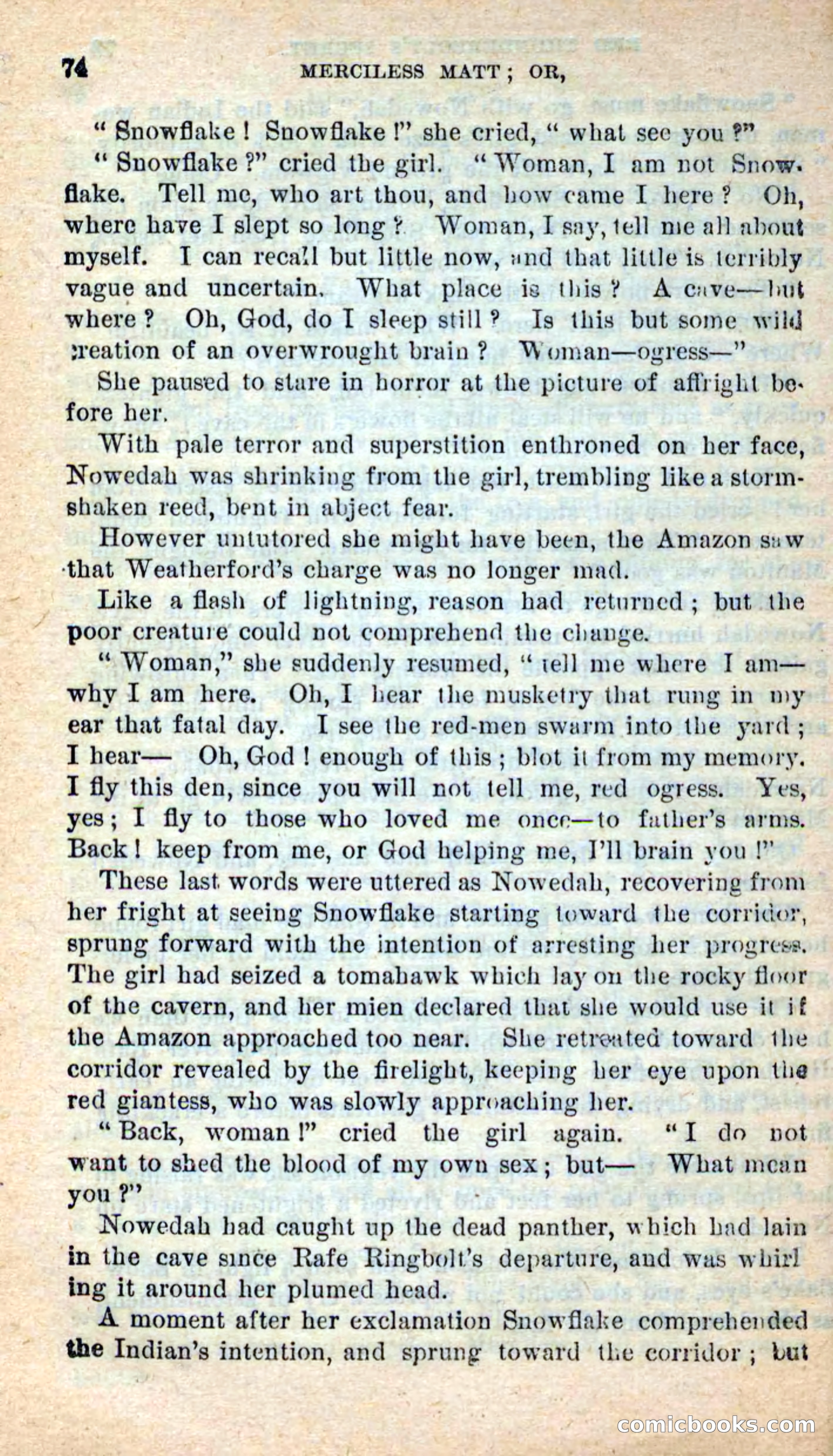 Beadle's New Dime Novels: Merciless Matt — page 70 of 100