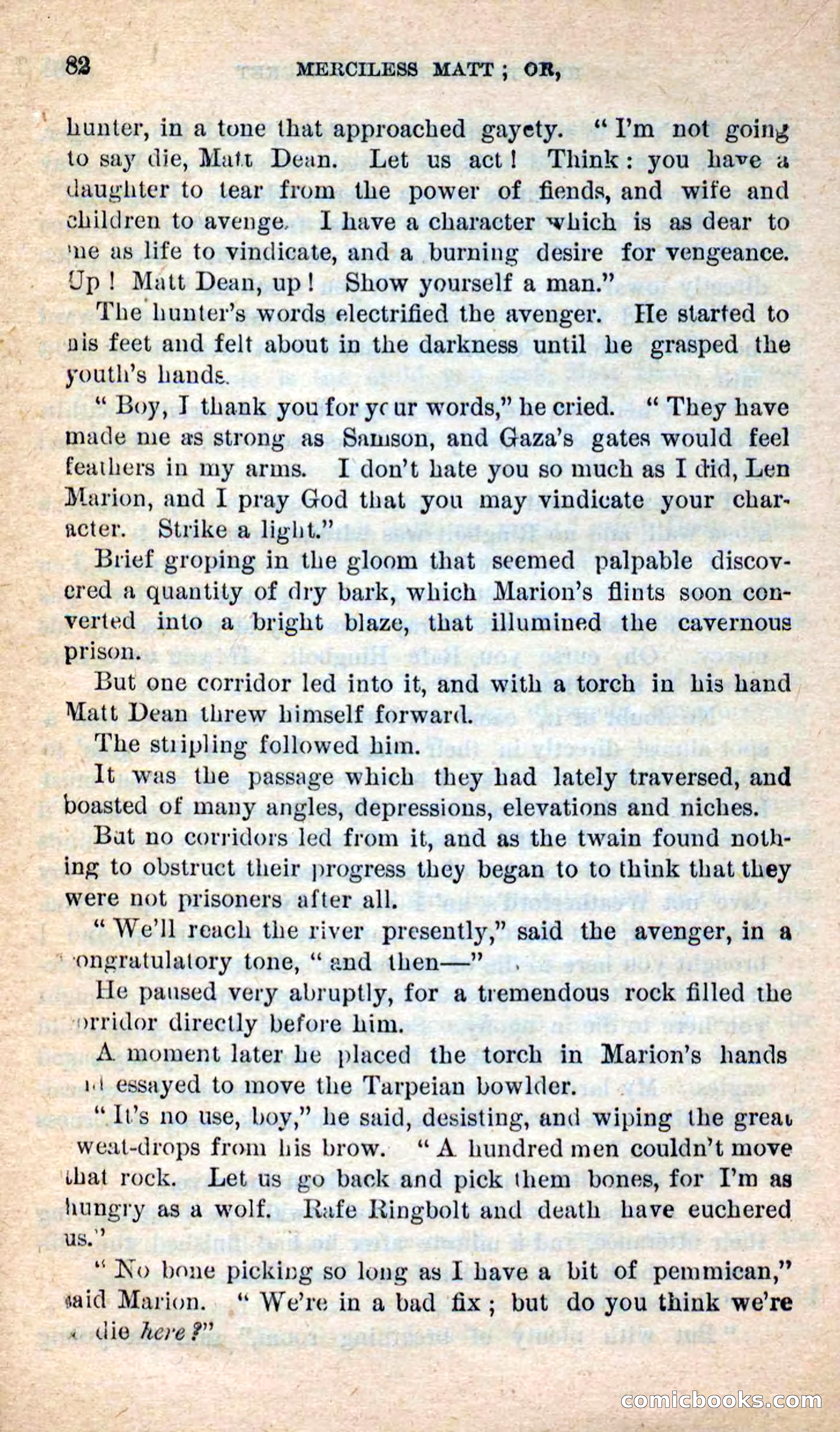 Beadle's New Dime Novels: Merciless Matt — page 78 of 100