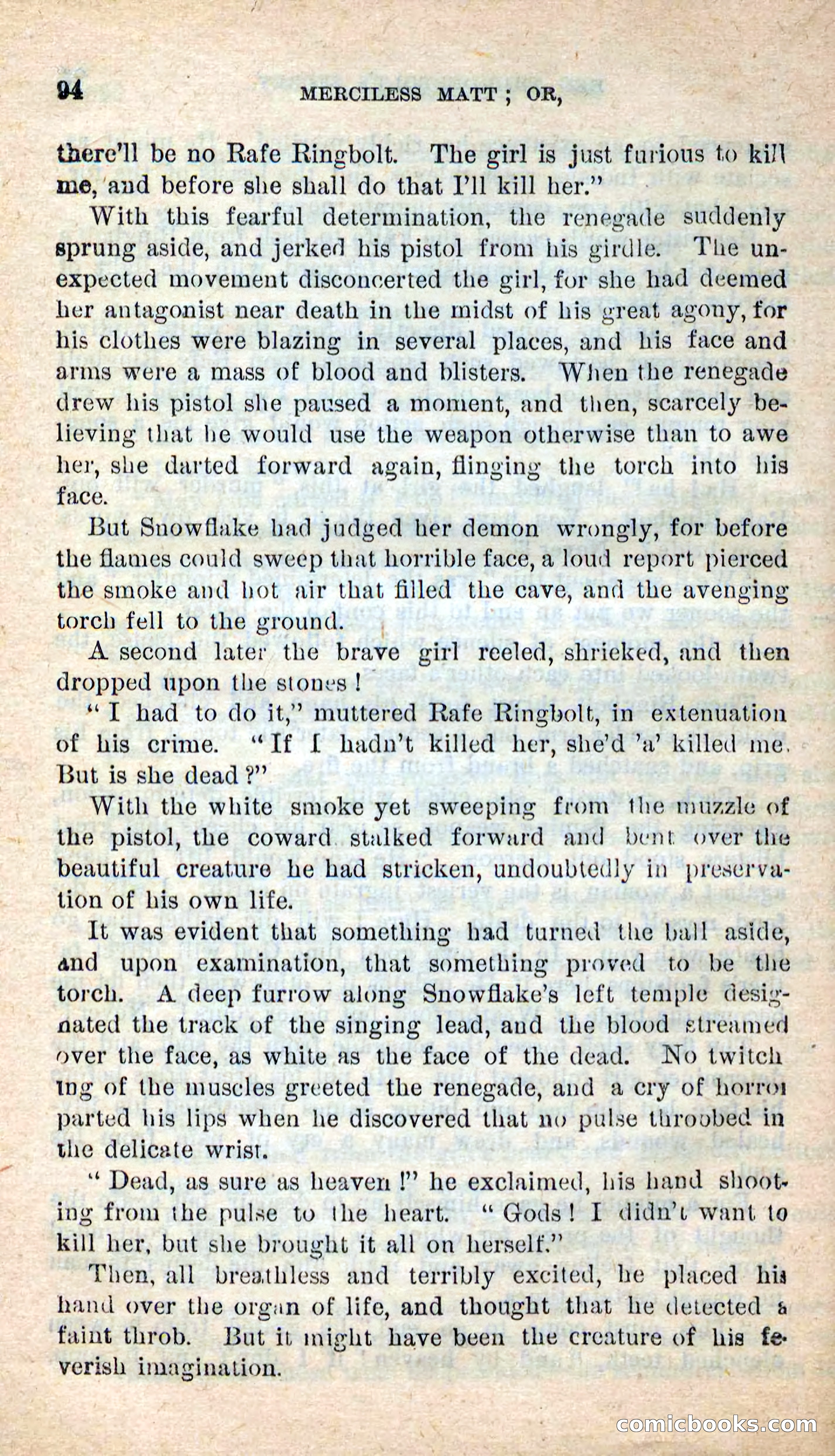 Beadle's New Dime Novels: Merciless Matt — page 90 of 100