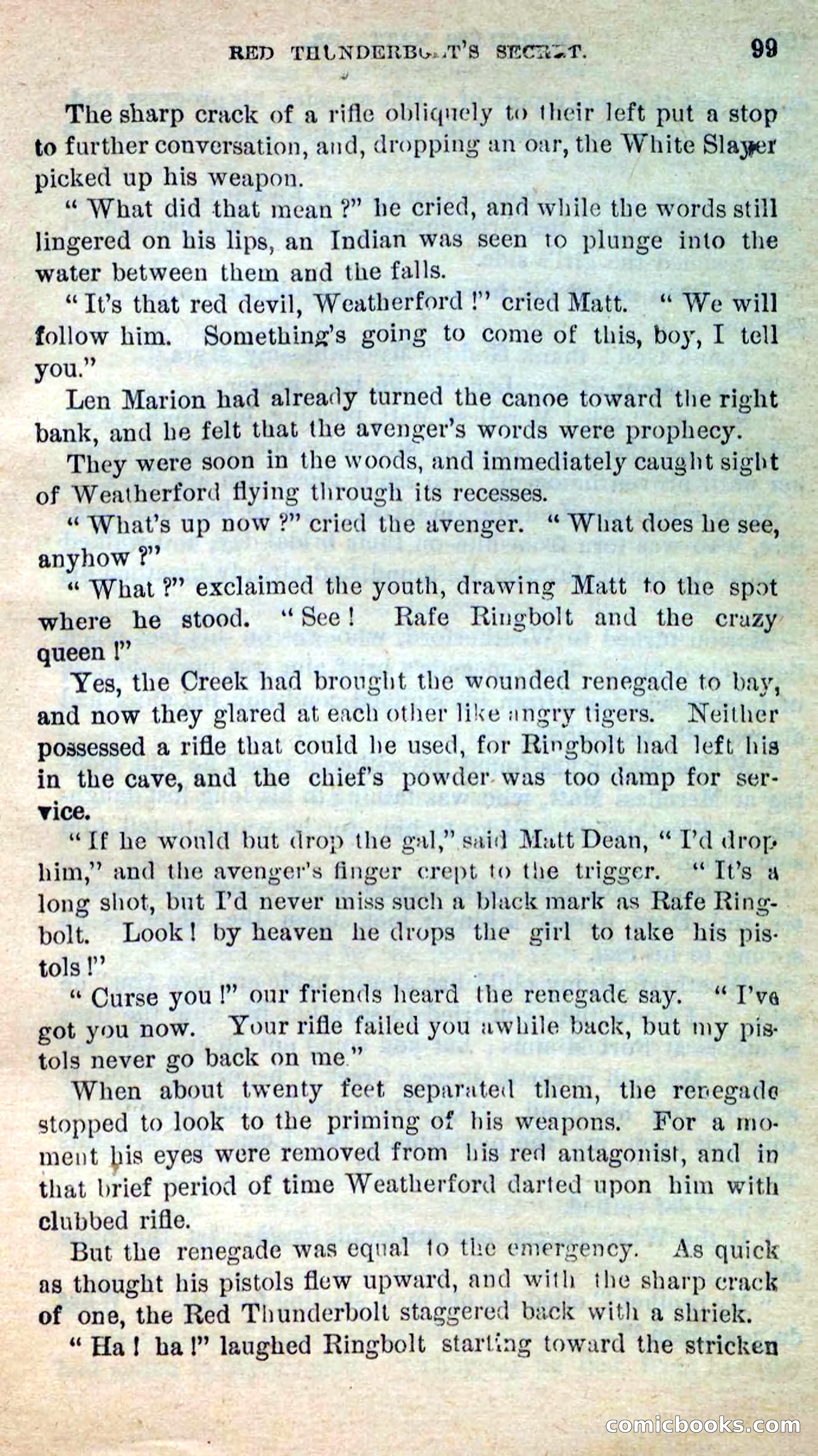Beadle's New Dime Novels: Merciless Matt — page 95 of 100
