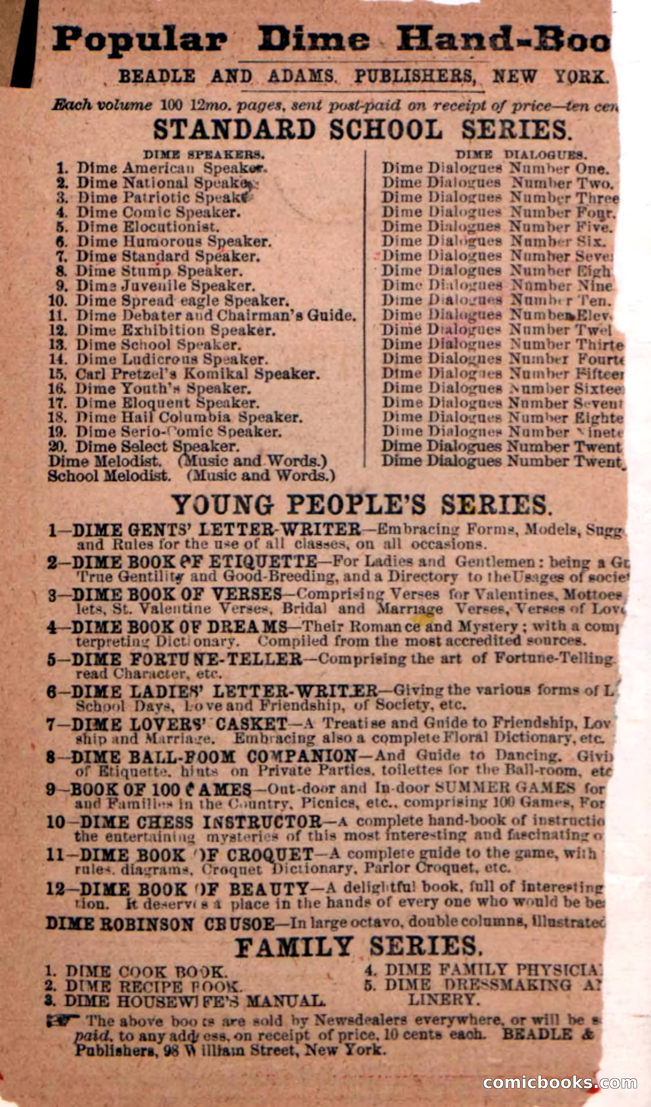 Beadle's New Dime Novels: On the Trail — page 2 of 100