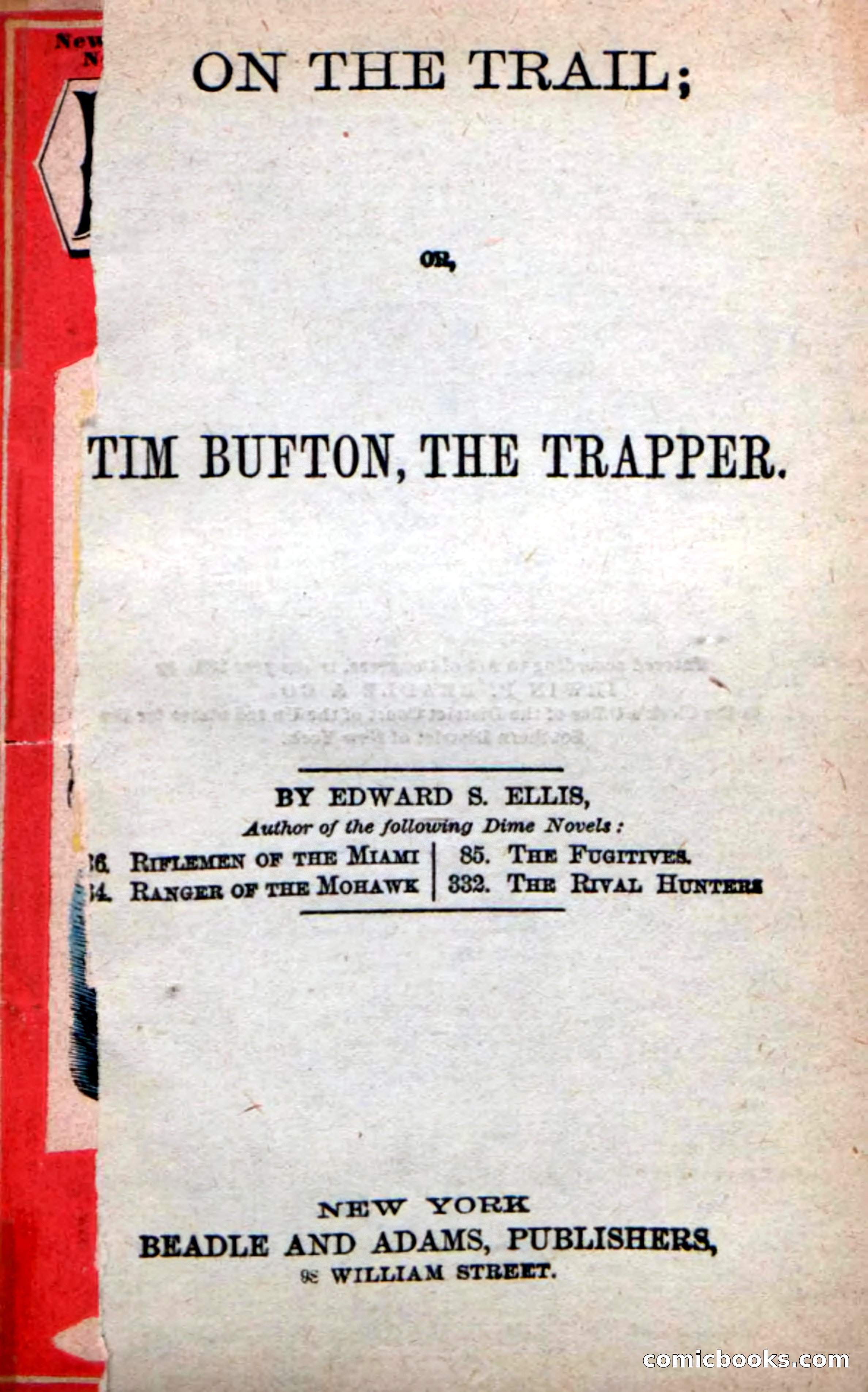 Beadle's New Dime Novels: On the Trail — page 3 of 100