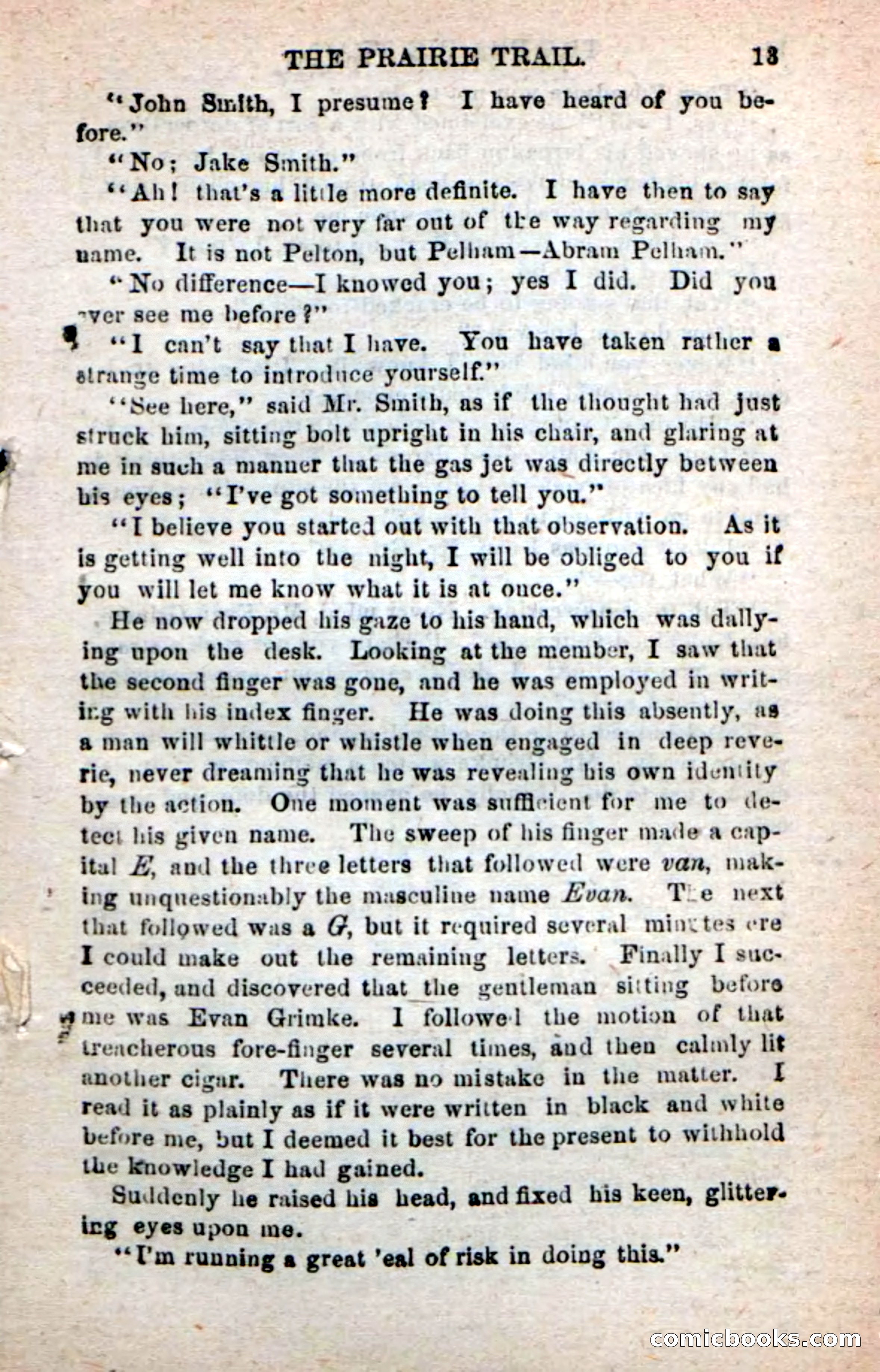 Beadle's New Dime Novels: On the Trail — page 9 of 100