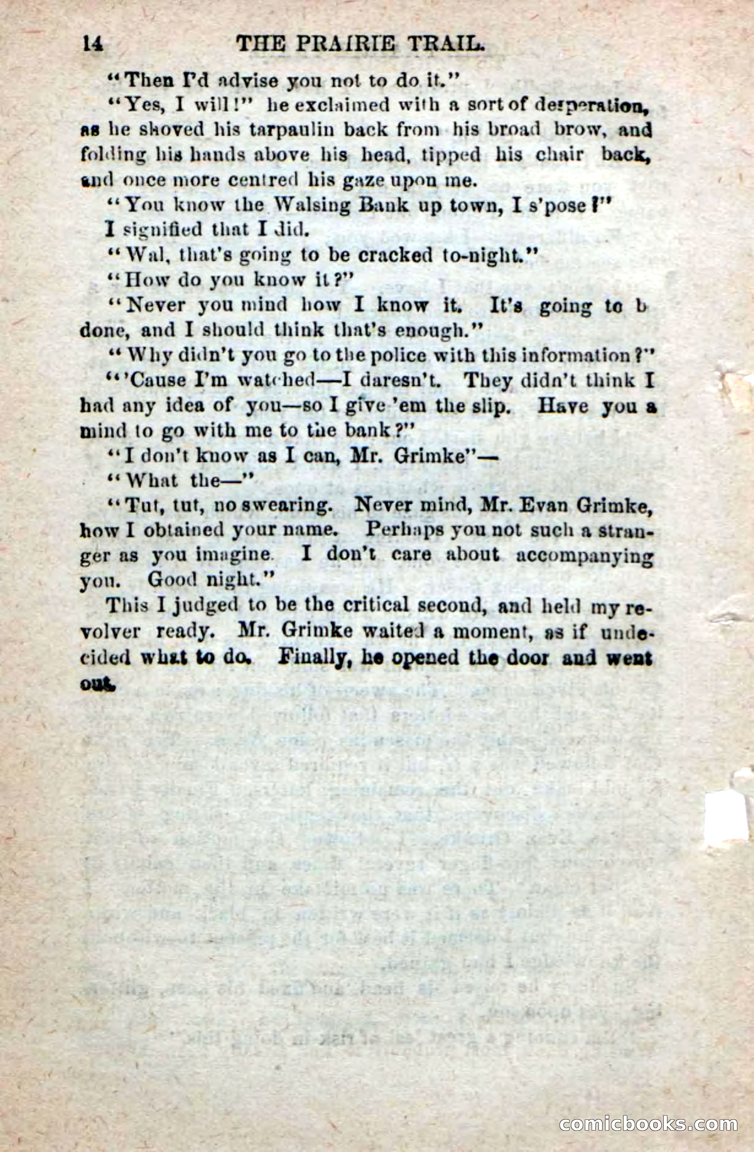 Beadle's New Dime Novels: On the Trail — page 10 of 100