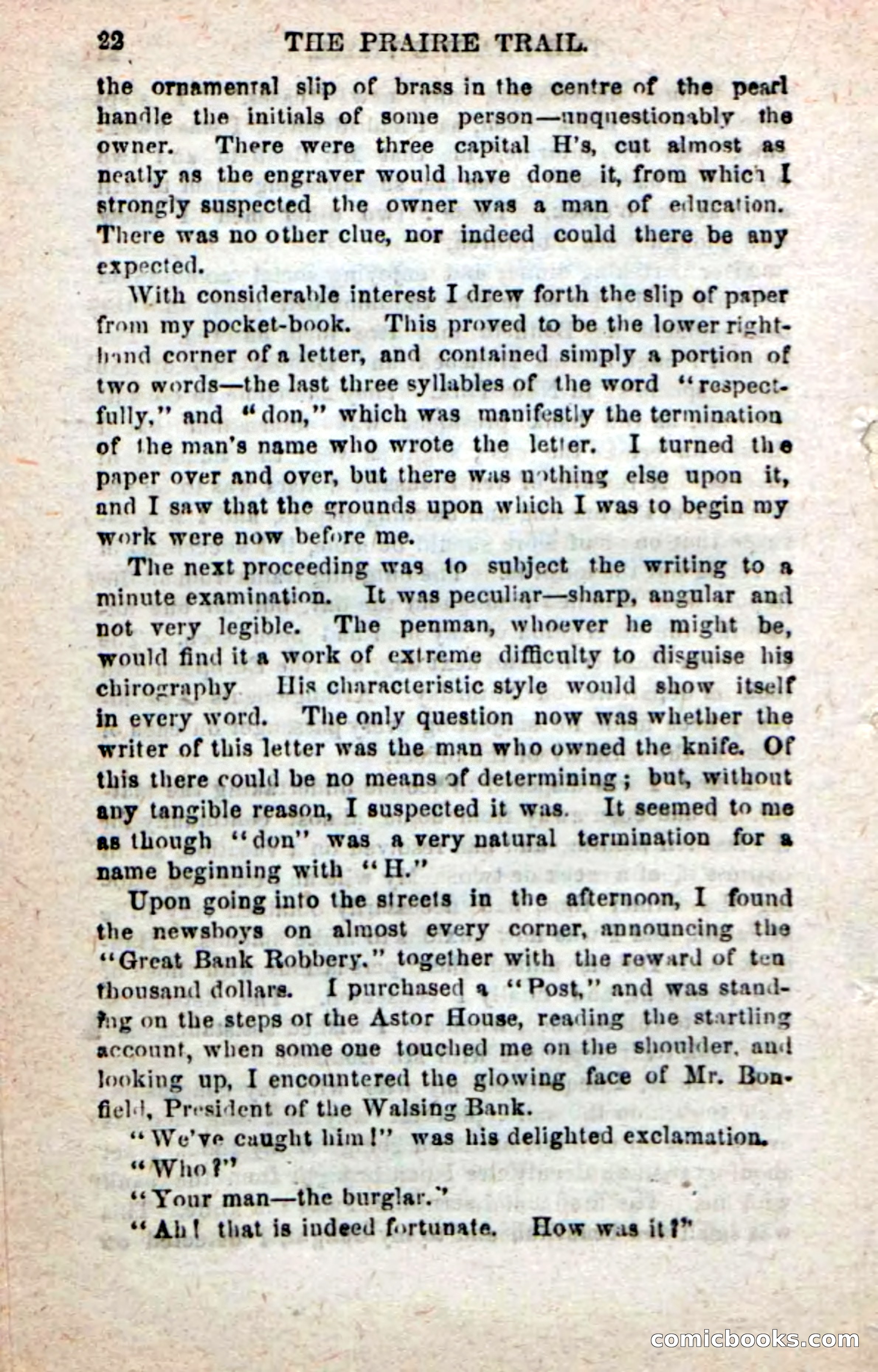 Beadle's New Dime Novels: On the Trail — page 18 of 100