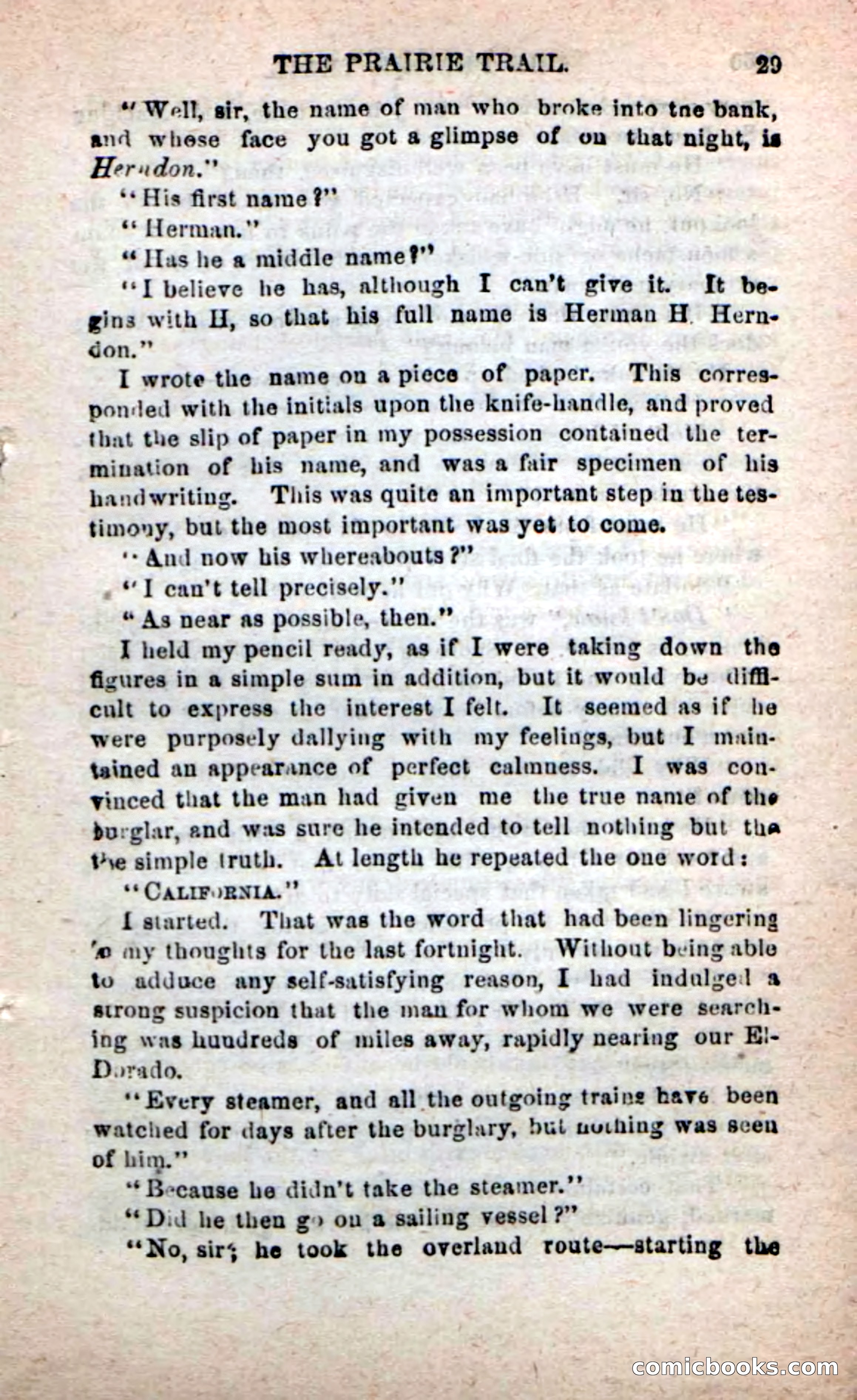 Beadle's New Dime Novels: On the Trail — page 25 of 100