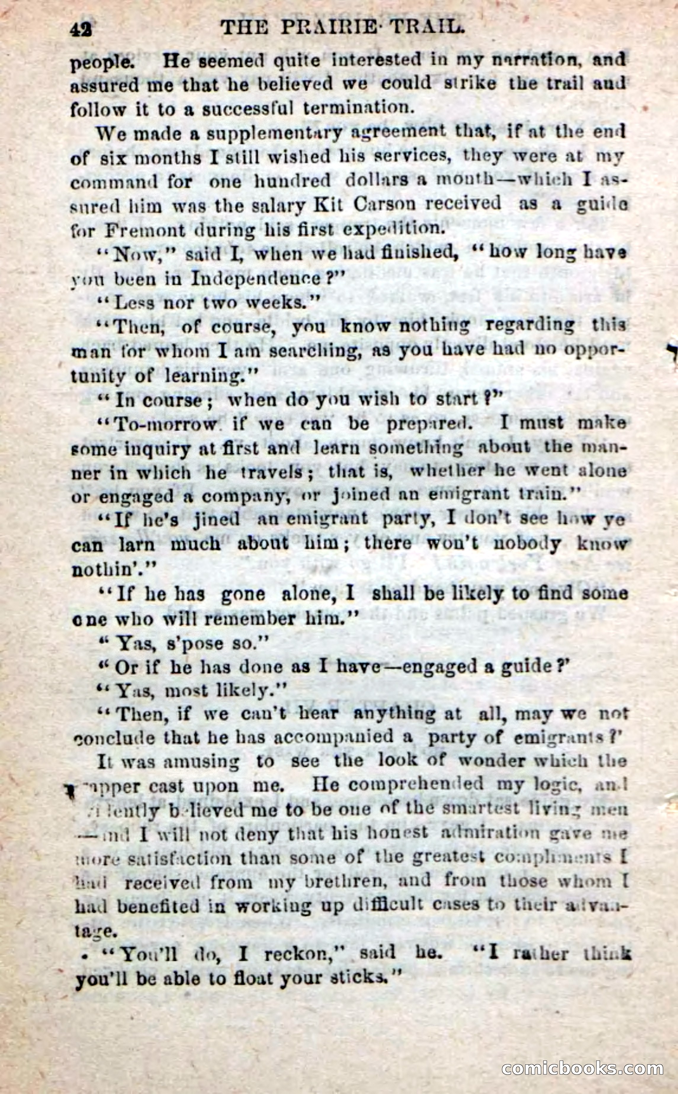 Beadle's New Dime Novels: On the Trail — page 38 of 100