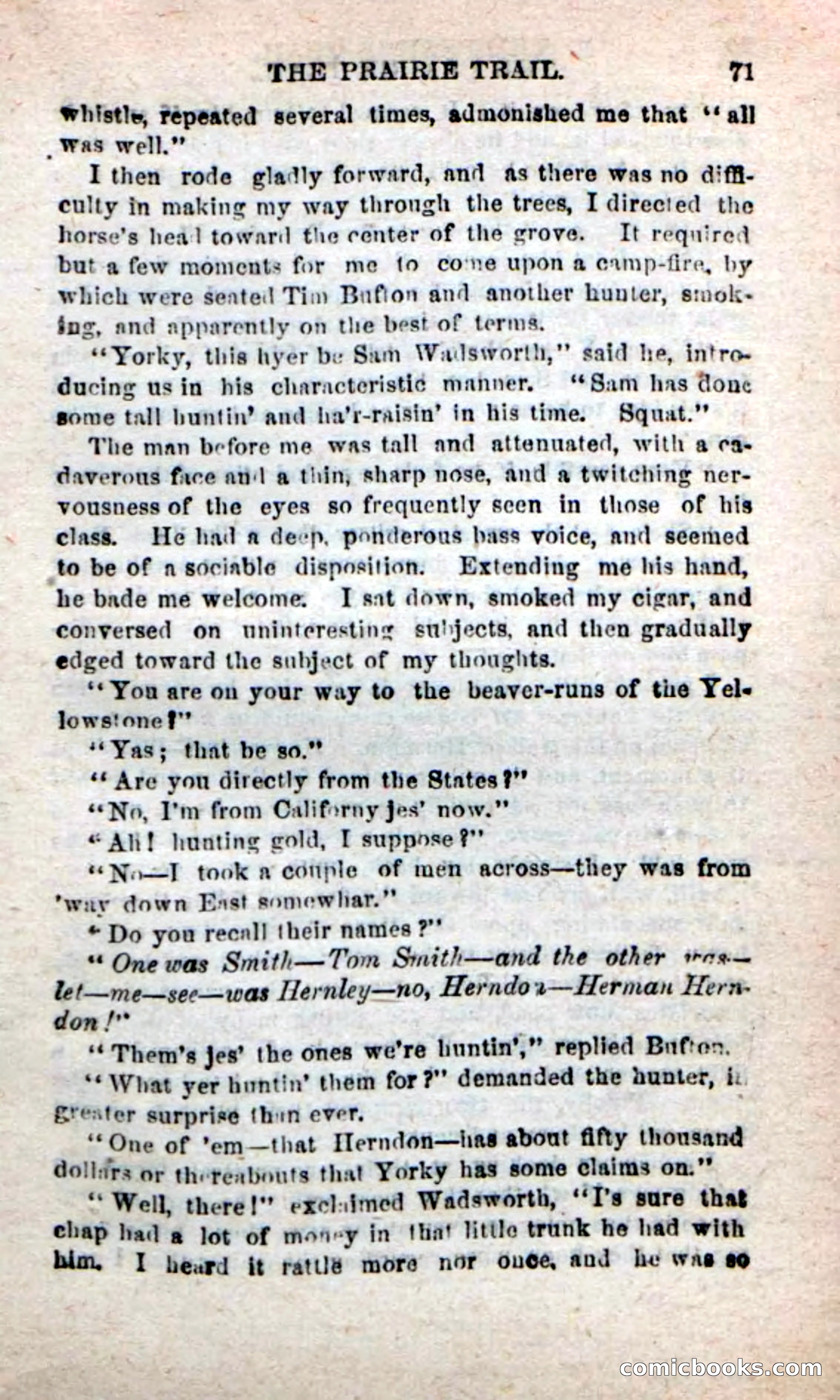 Beadle's New Dime Novels: On the Trail — page 67 of 100