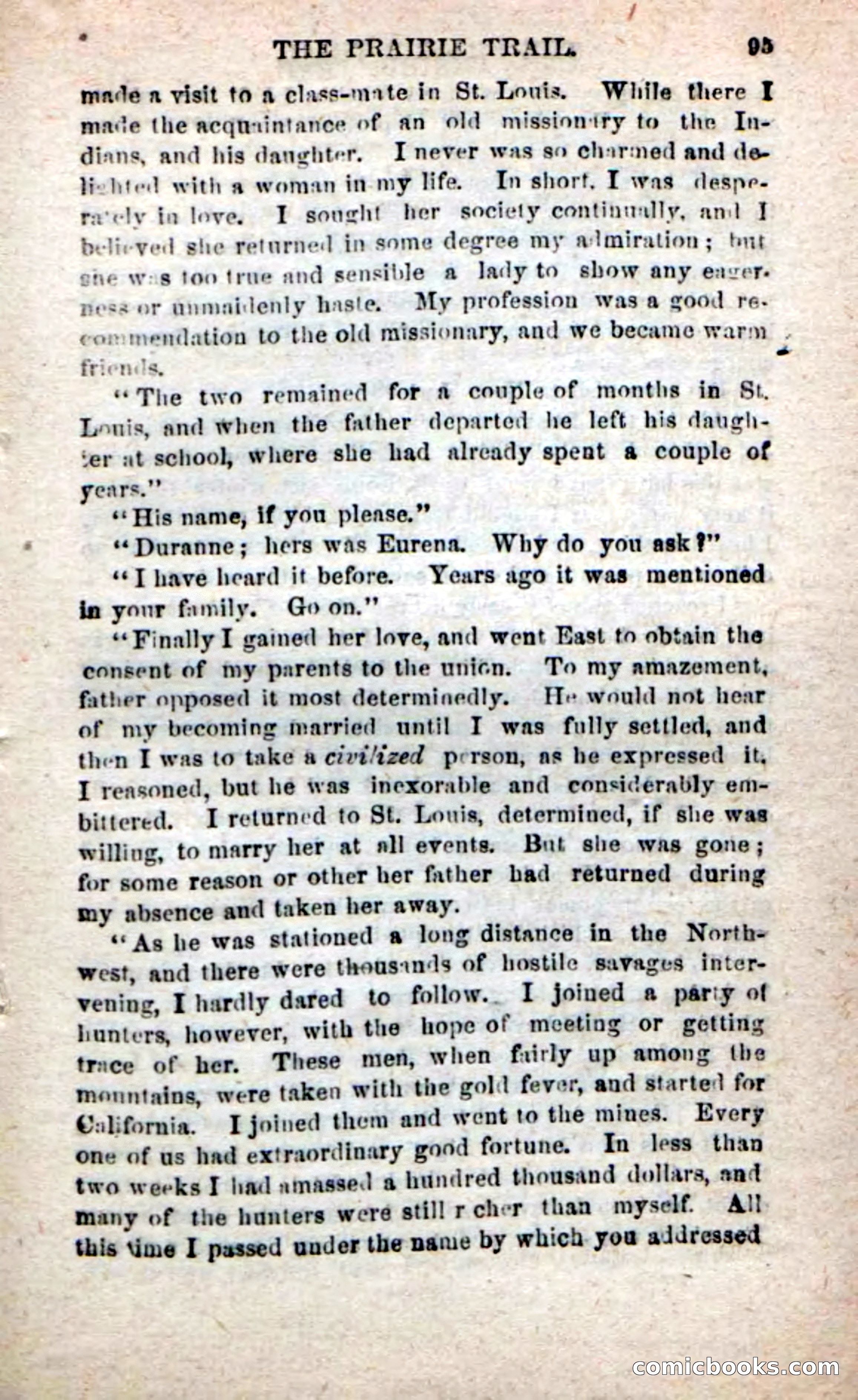 Beadle's New Dime Novels: On the Trail — page 91 of 100