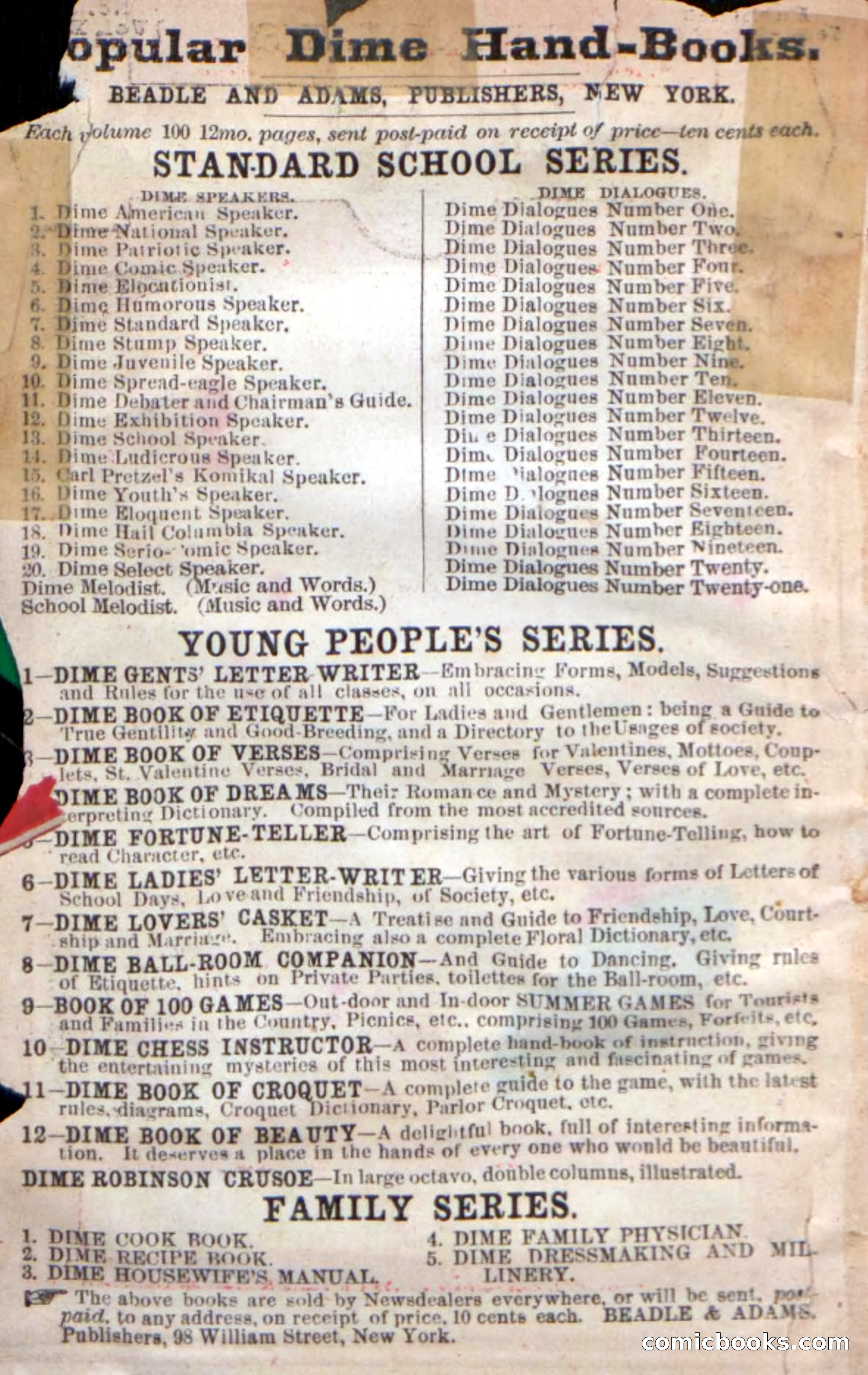 Beadle's New Dime Novels: 'Kirke, the Renegade' — page 2 of 100