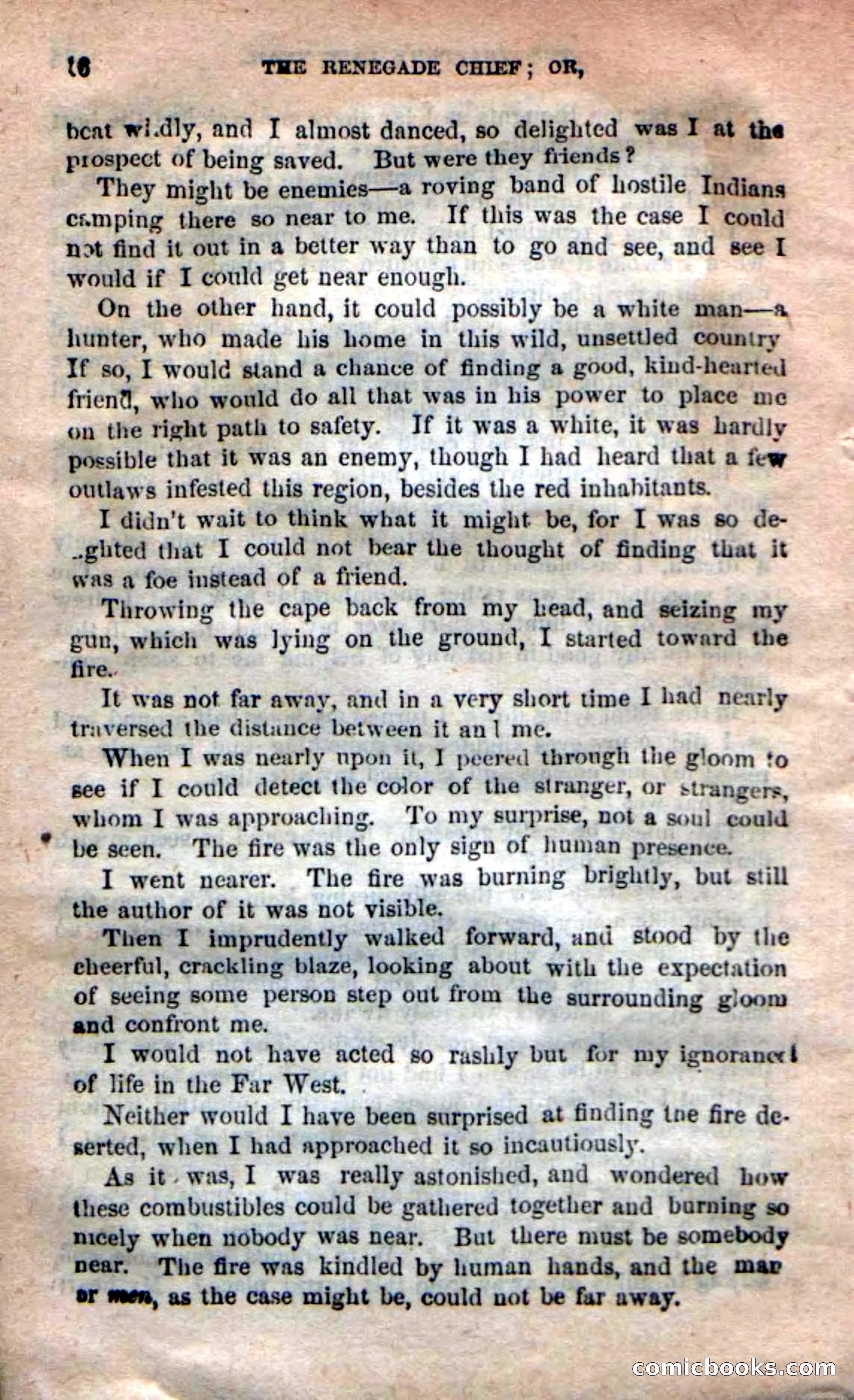 Beadle's New Dime Novels: 'Kirke, the Renegade' — page 12 of 100