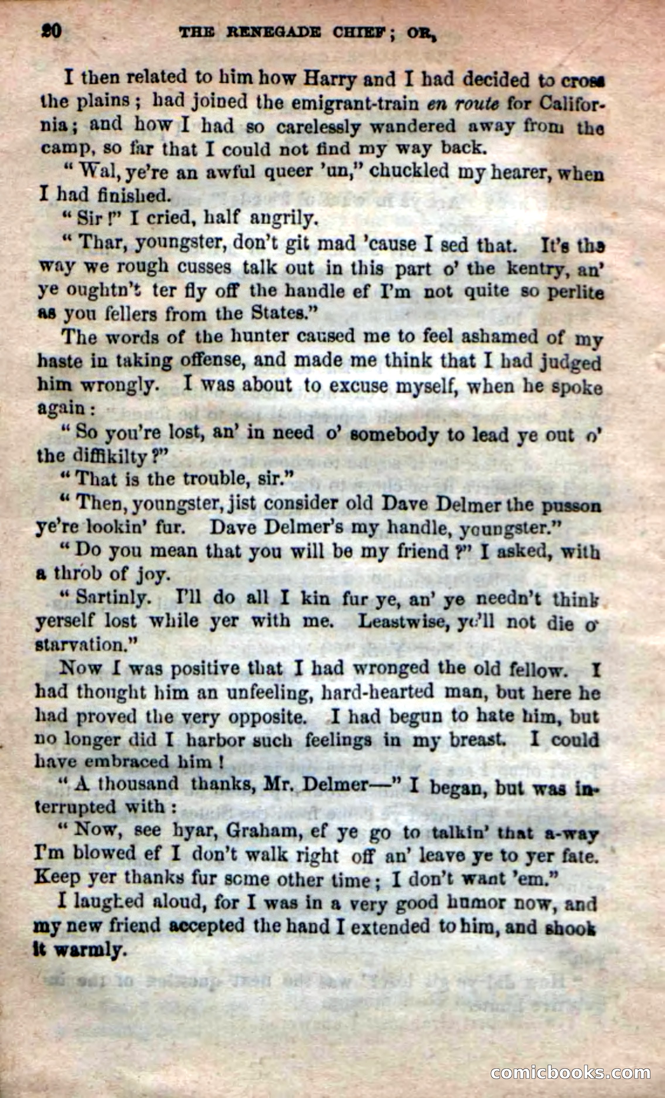 Beadle's New Dime Novels: 'Kirke, the Renegade' — page 16 of 100