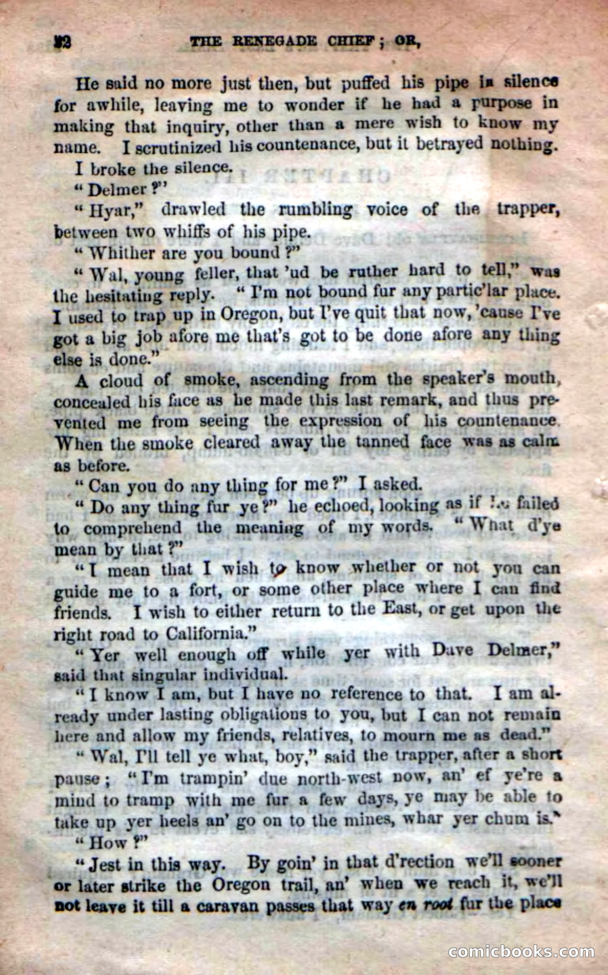 Beadle's New Dime Novels: 'Kirke, the Renegade' — page 18 of 100