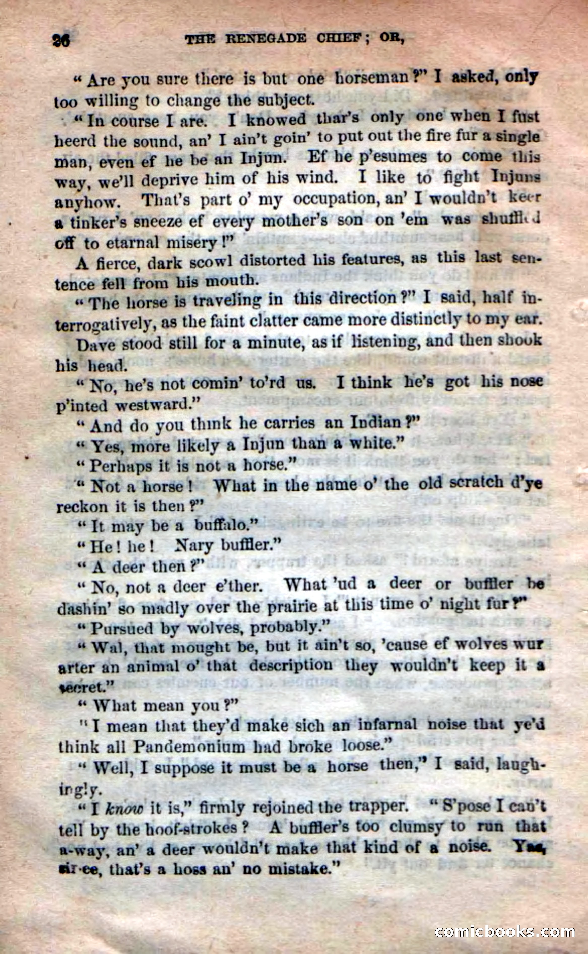 Beadle's New Dime Novels: 'Kirke, the Renegade' — page 22 of 100