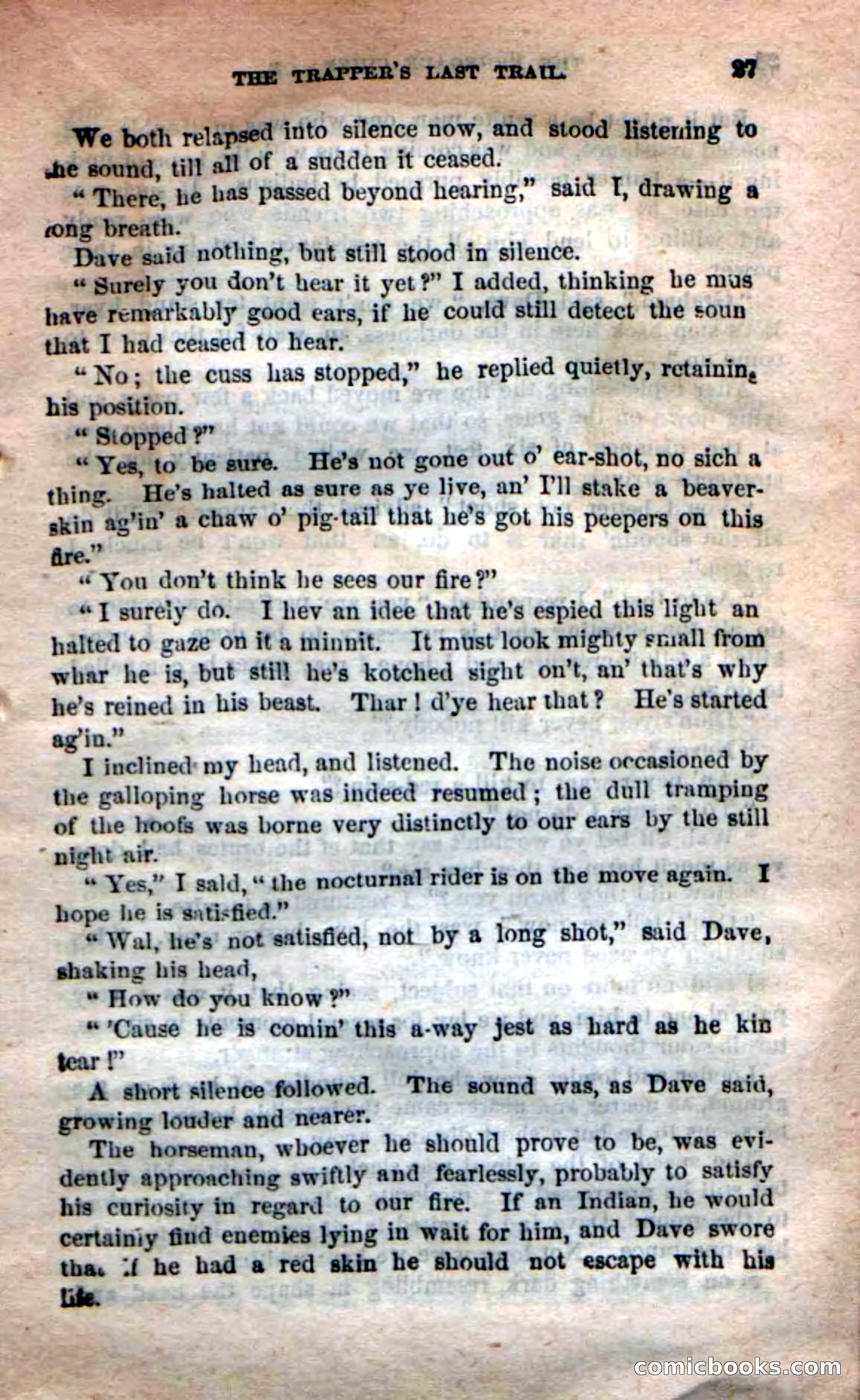 Beadle's New Dime Novels: 'Kirke, the Renegade' — page 23 of 100