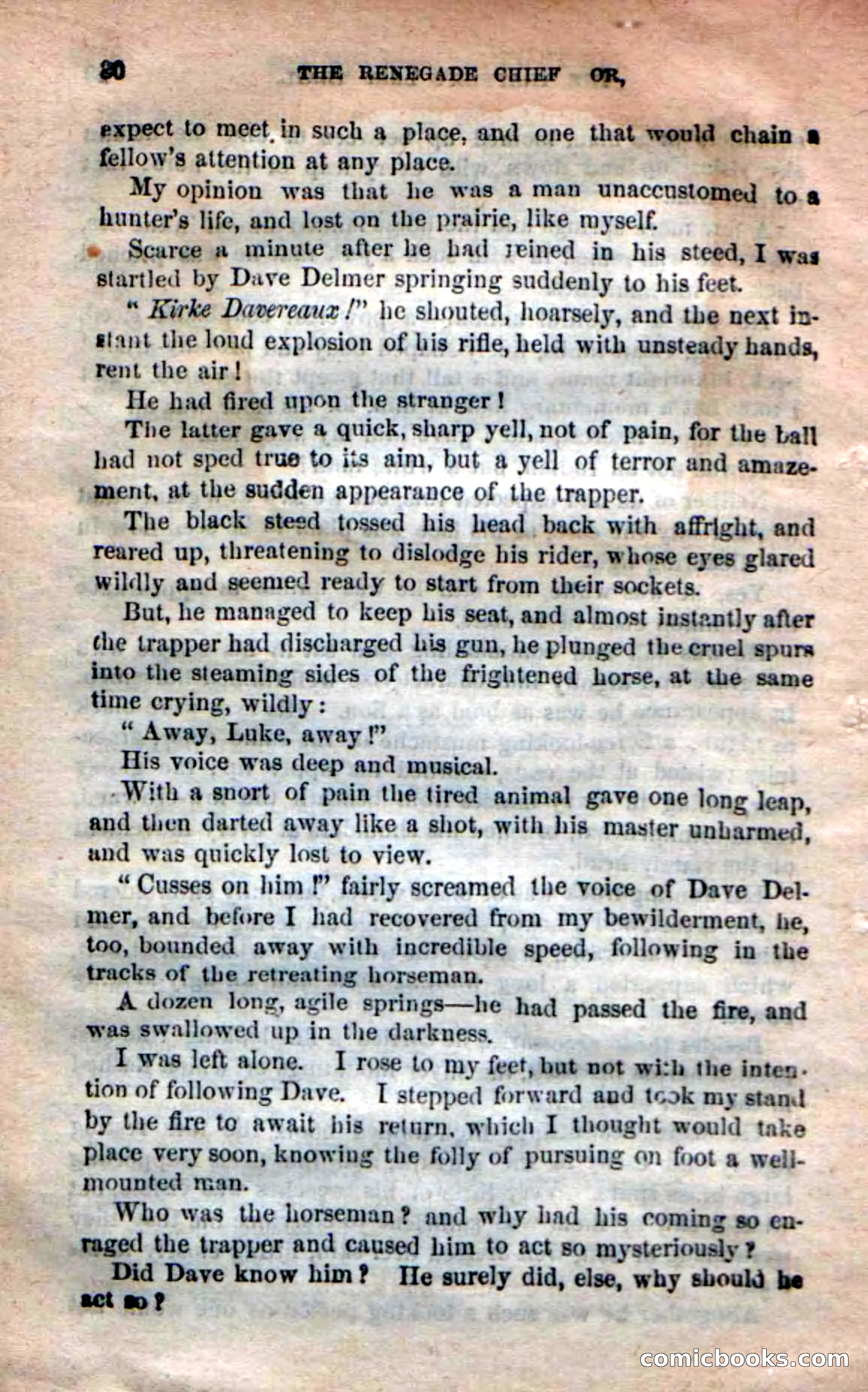 Beadle's New Dime Novels: 'Kirke, the Renegade' — page 26 of 100