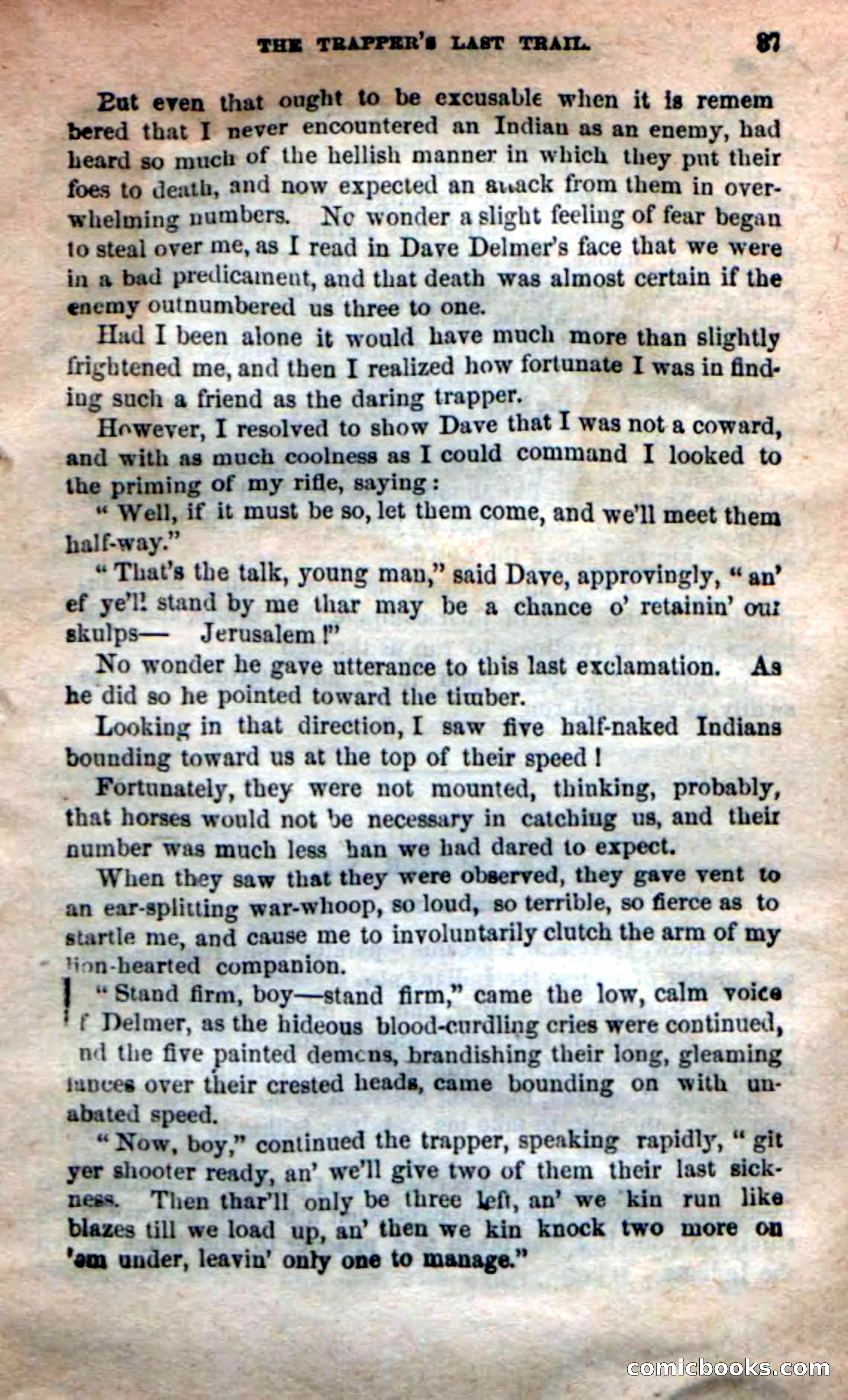Beadle's New Dime Novels: 'Kirke, the Renegade' — page 33 of 100