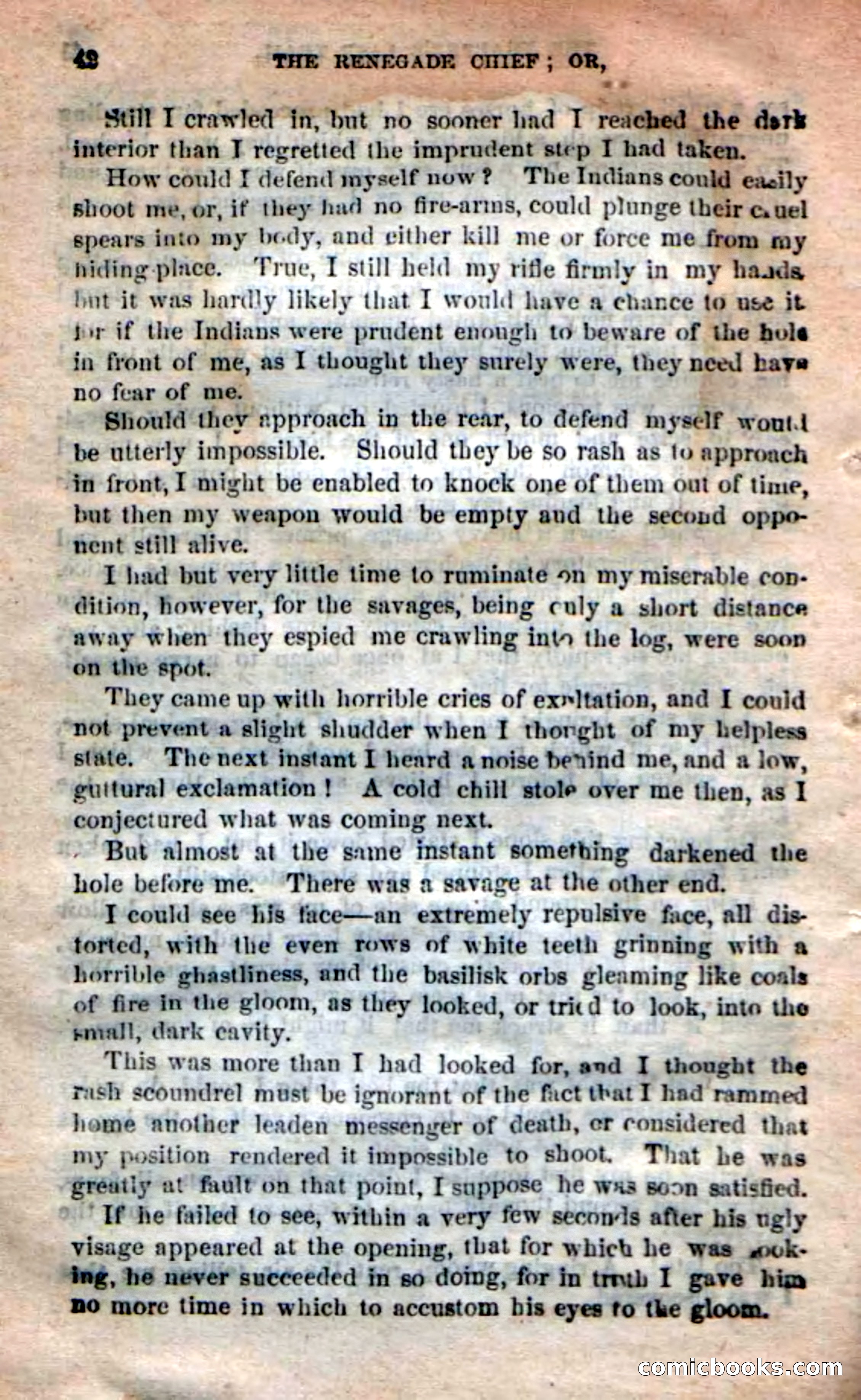 Beadle's New Dime Novels: 'Kirke, the Renegade' — page 38 of 100