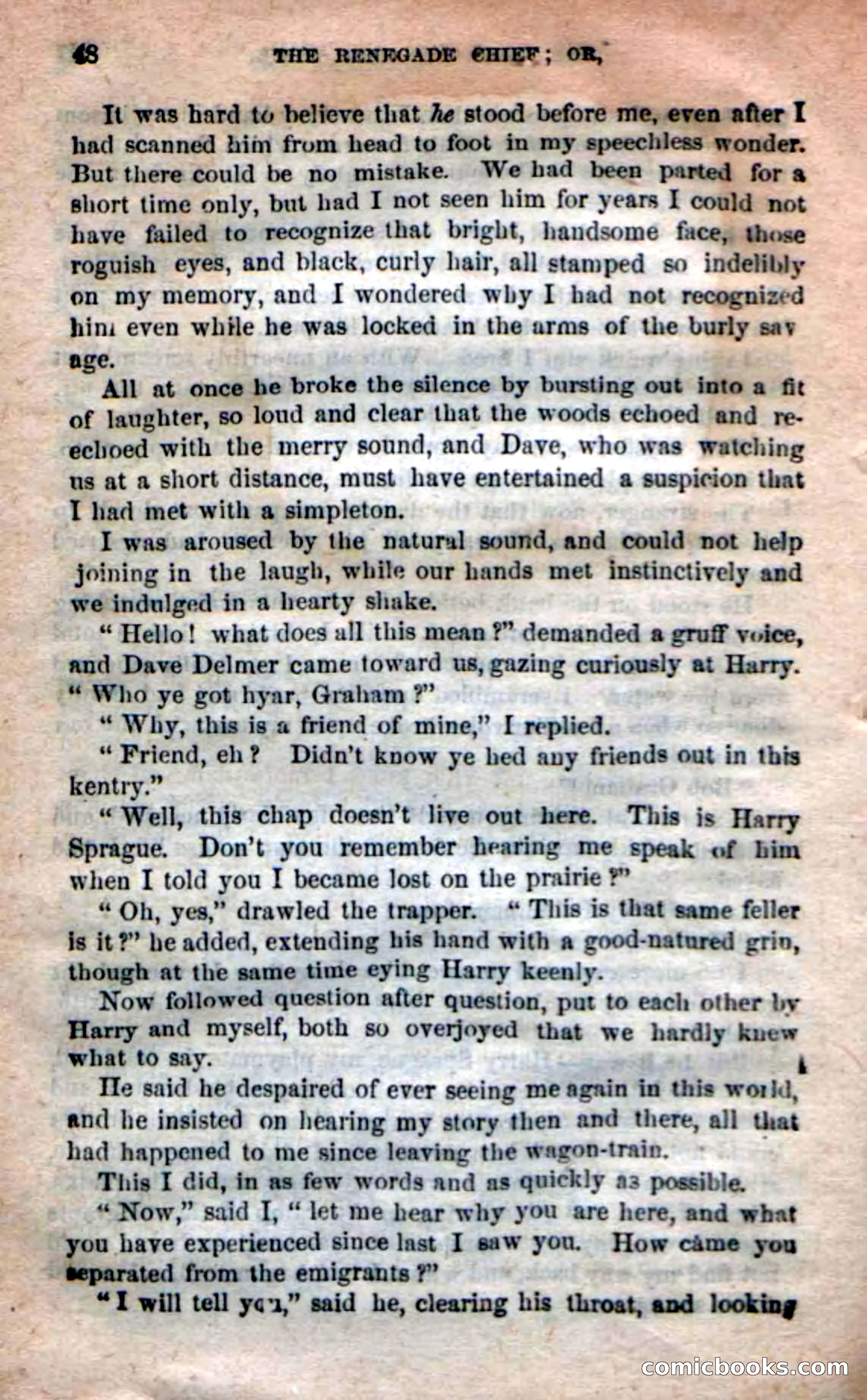 Beadle's New Dime Novels: 'Kirke, the Renegade' — page 44 of 100
