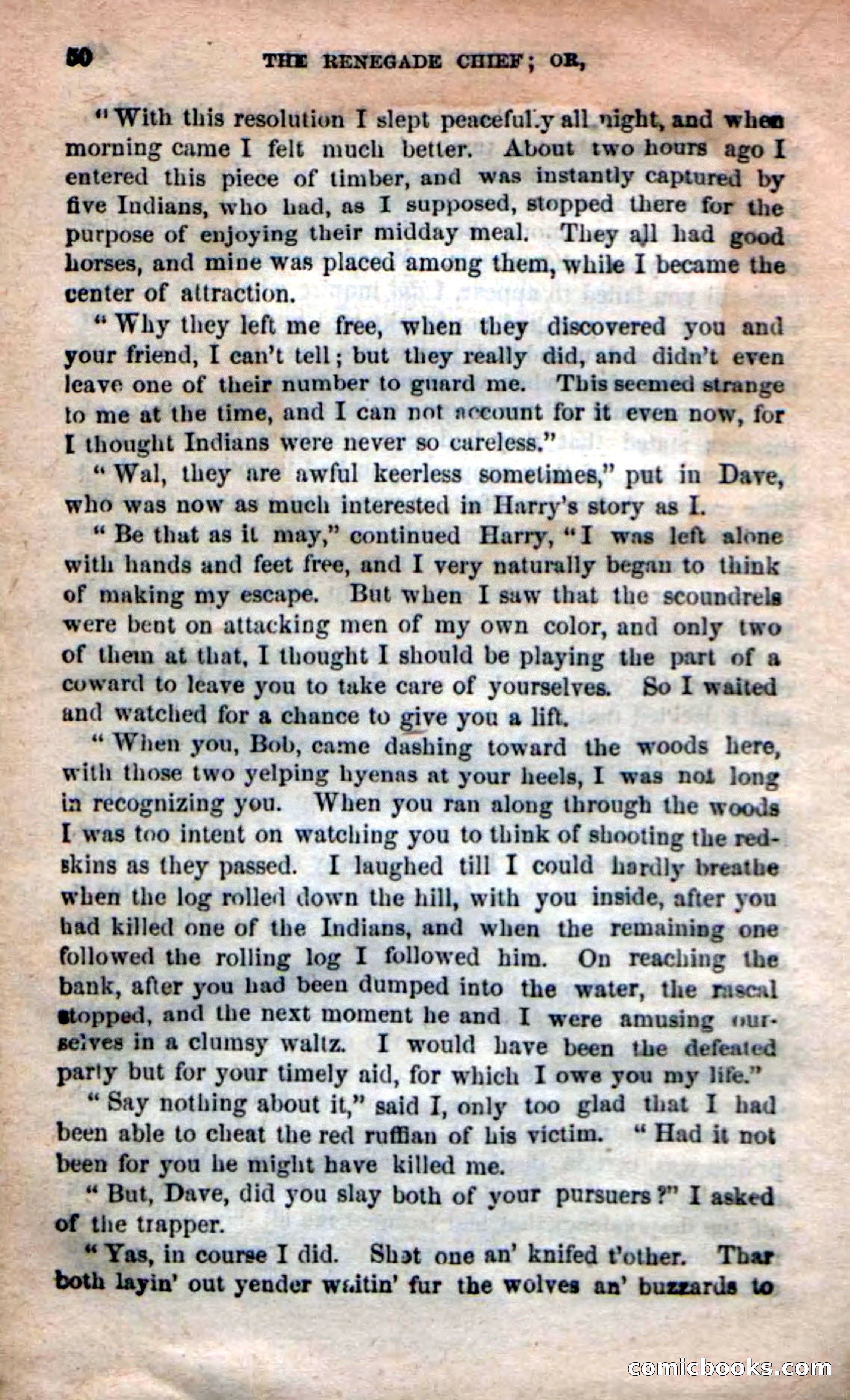 Beadle's New Dime Novels: 'Kirke, the Renegade' — page 46 of 100