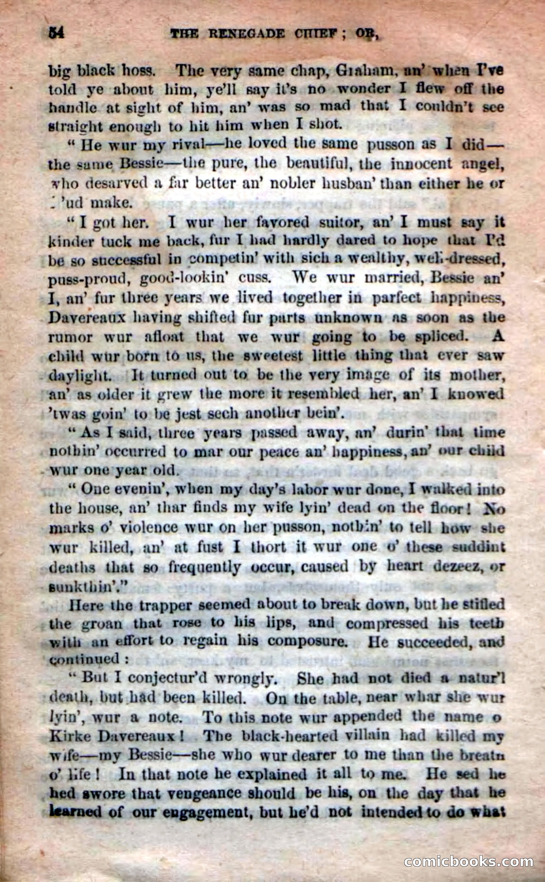 Beadle's New Dime Novels: 'Kirke, the Renegade' — page 50 of 100