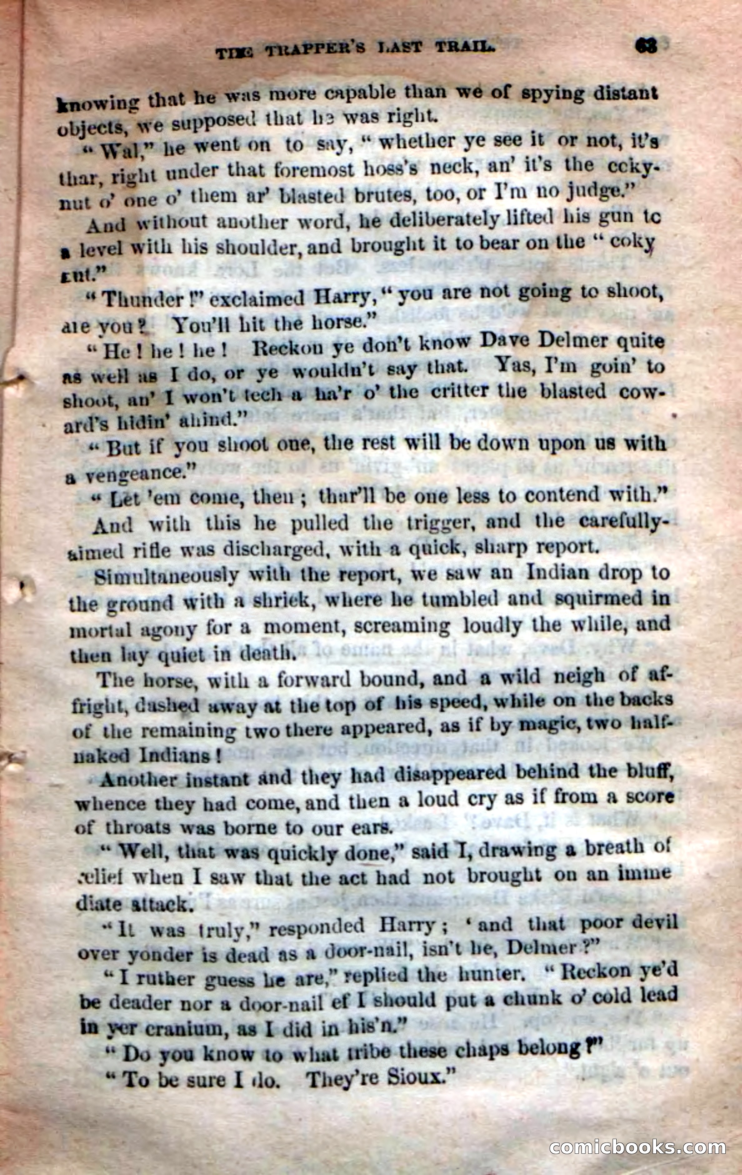 Beadle's New Dime Novels: 'Kirke, the Renegade' — page 59 of 100