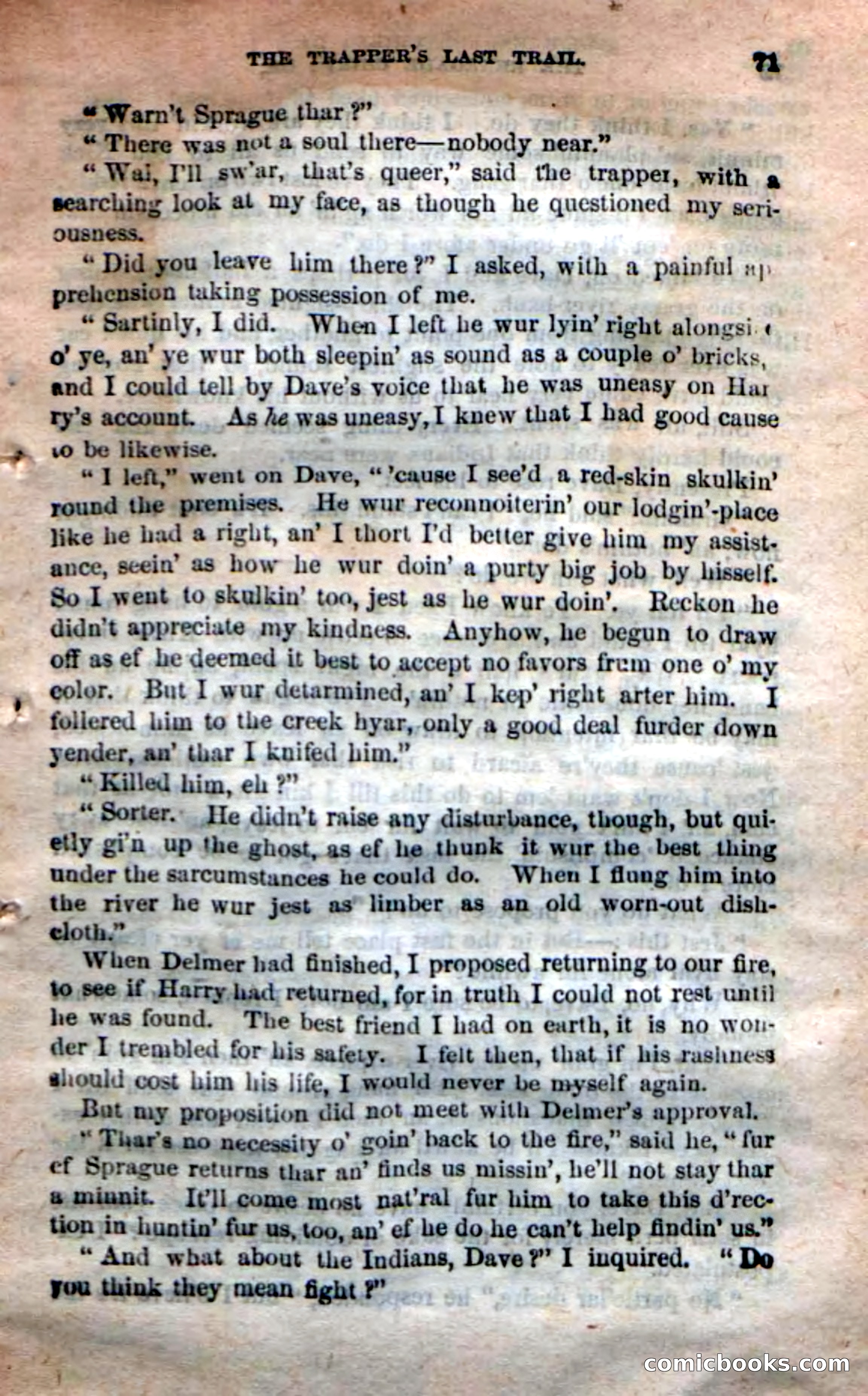 Beadle's New Dime Novels: 'Kirke, the Renegade' — page 67 of 100