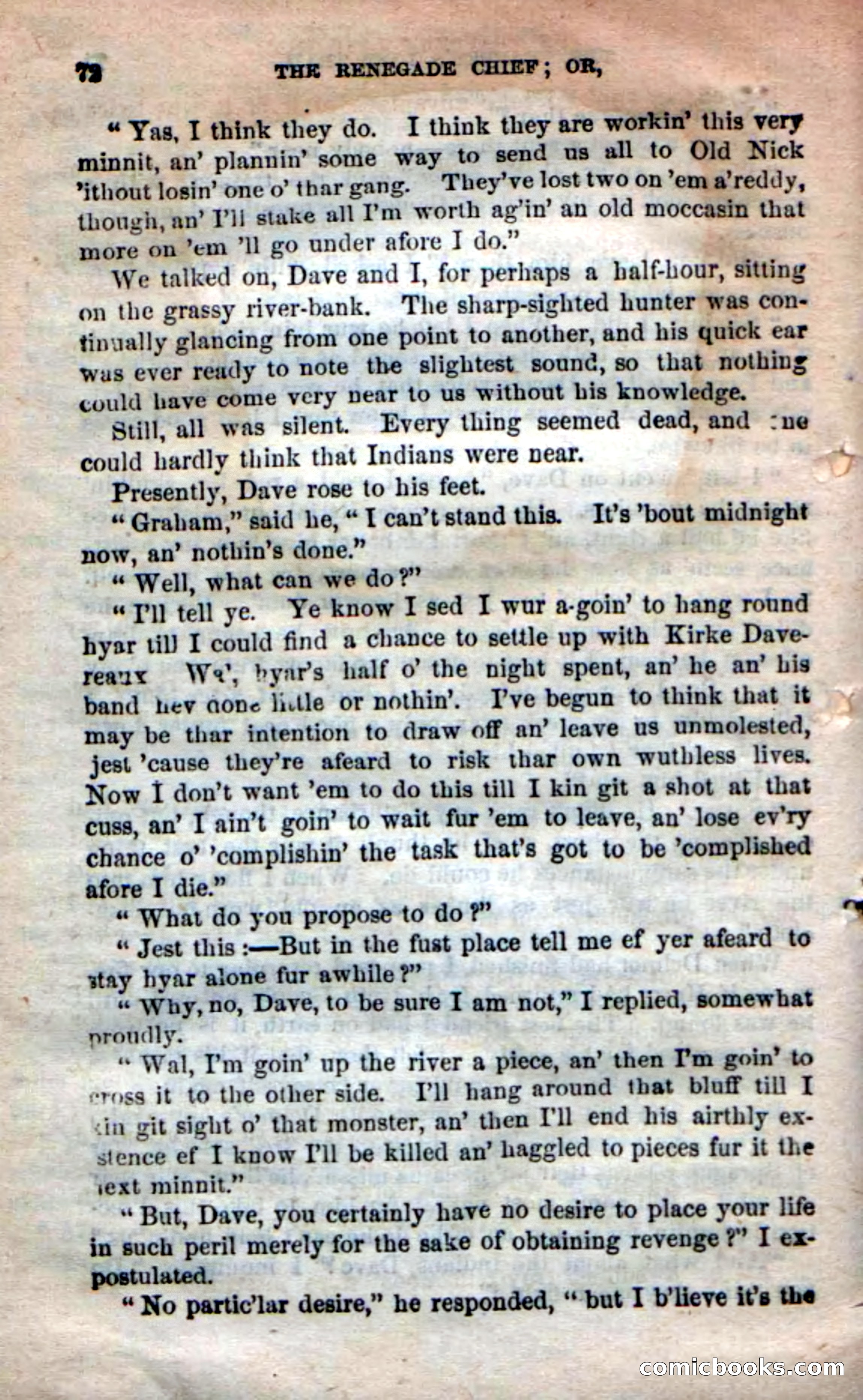 Beadle's New Dime Novels: 'Kirke, the Renegade' — page 68 of 100