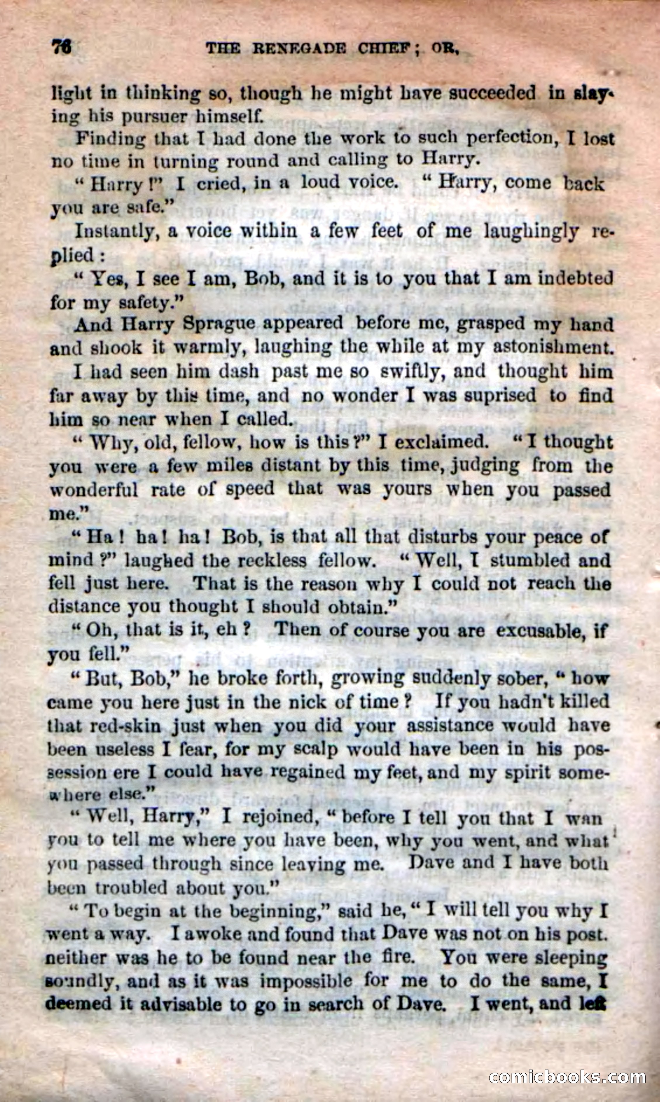 Beadle's New Dime Novels: 'Kirke, the Renegade' — page 72 of 100