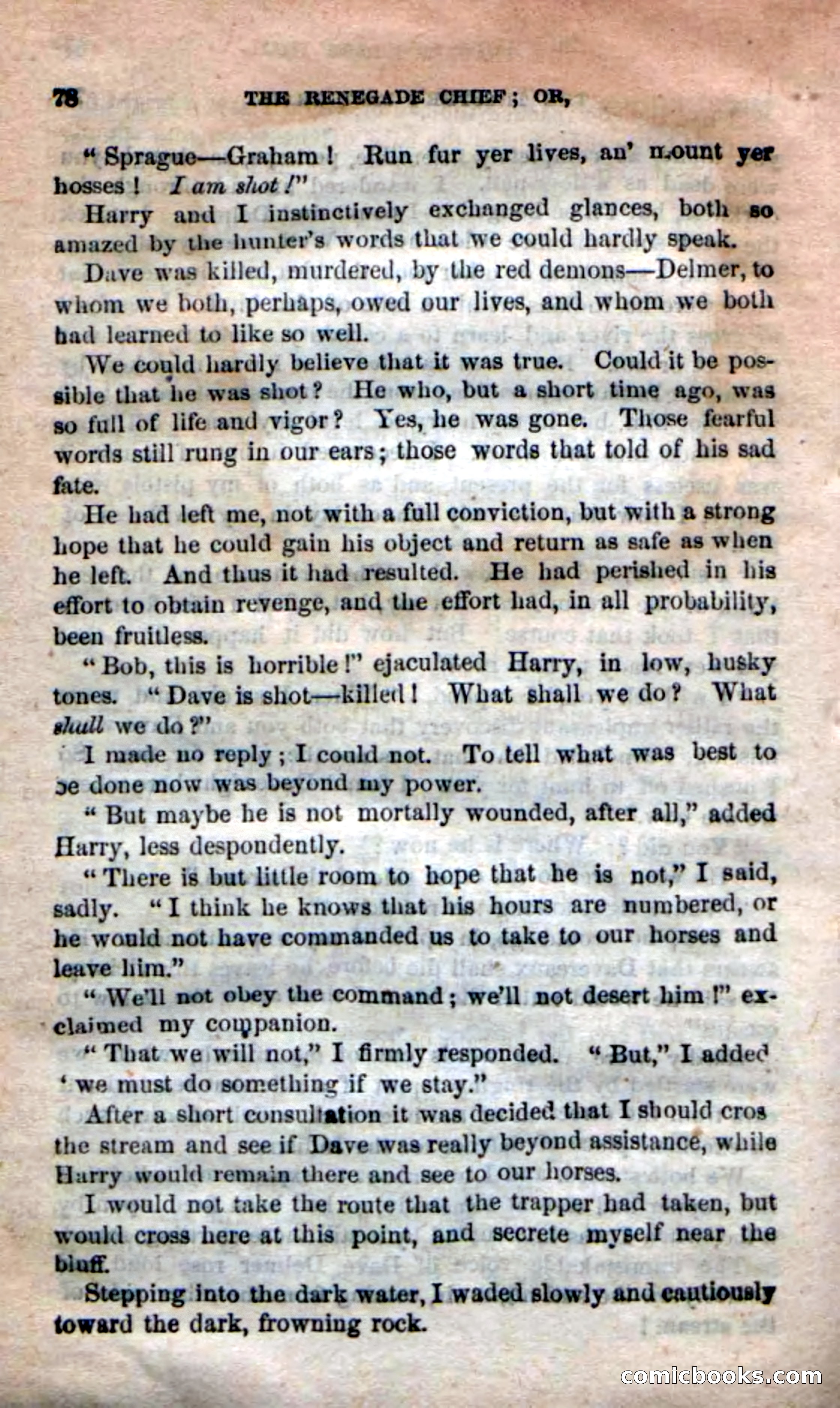 Beadle's New Dime Novels: 'Kirke, the Renegade' — page 74 of 100