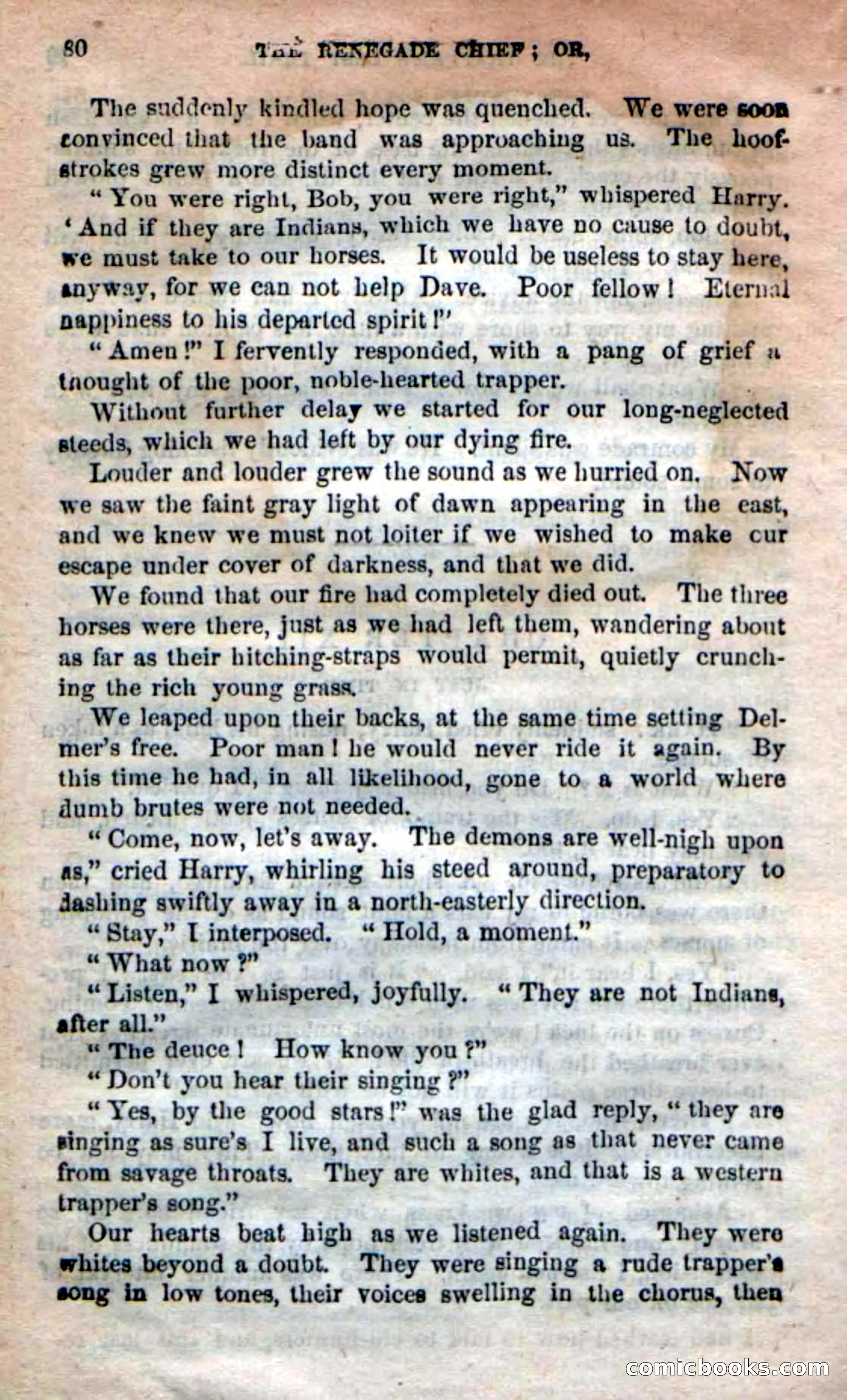 Beadle's New Dime Novels: 'Kirke, the Renegade' — page 76 of 100