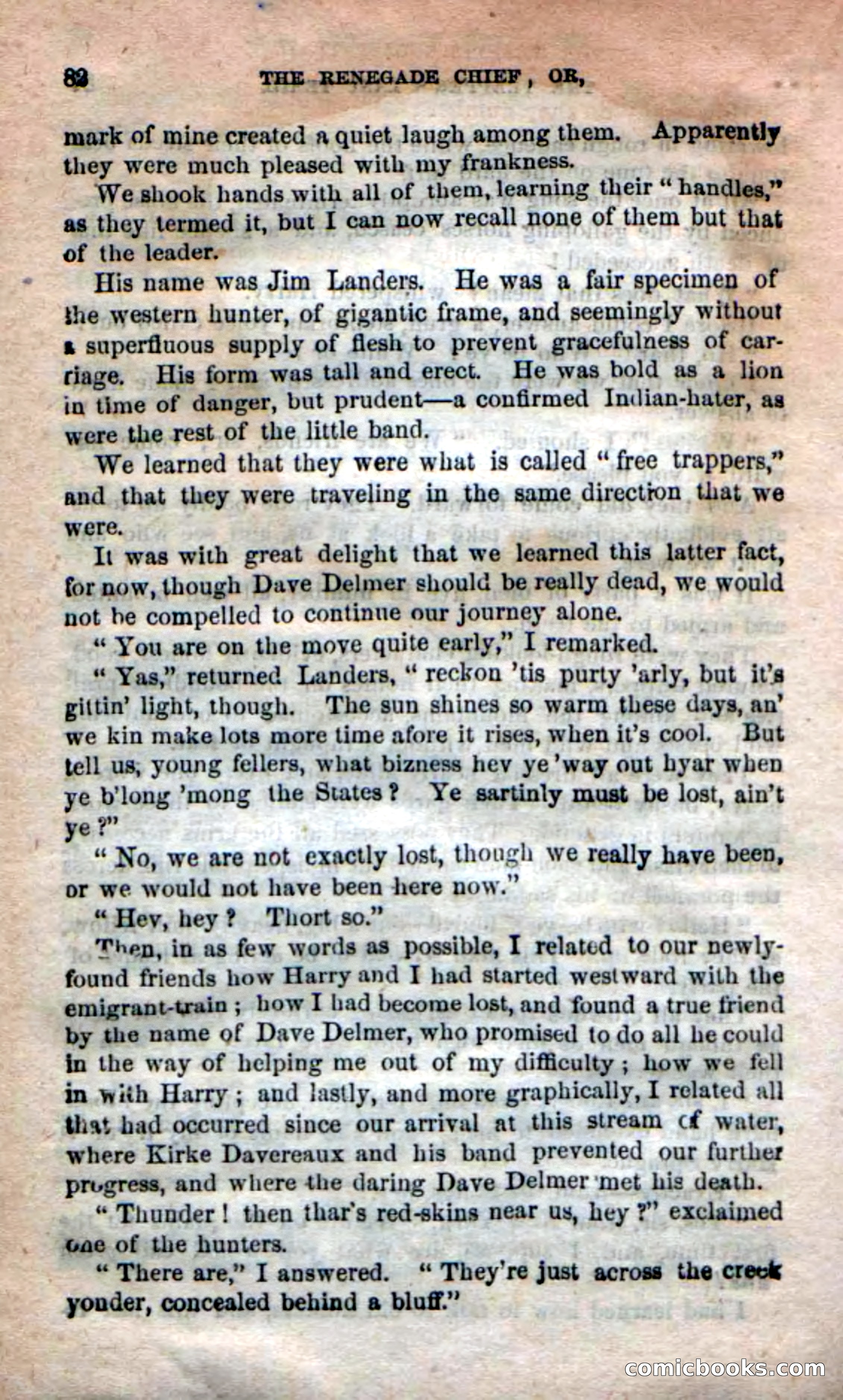 Beadle's New Dime Novels: 'Kirke, the Renegade' — page 78 of 100