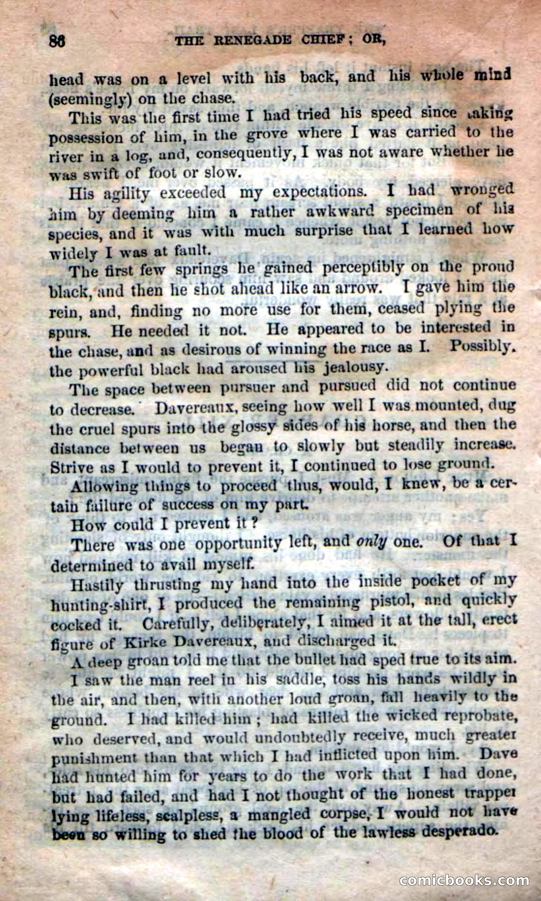 Beadle's New Dime Novels: 'Kirke, the Renegade' — page 82 of 100
