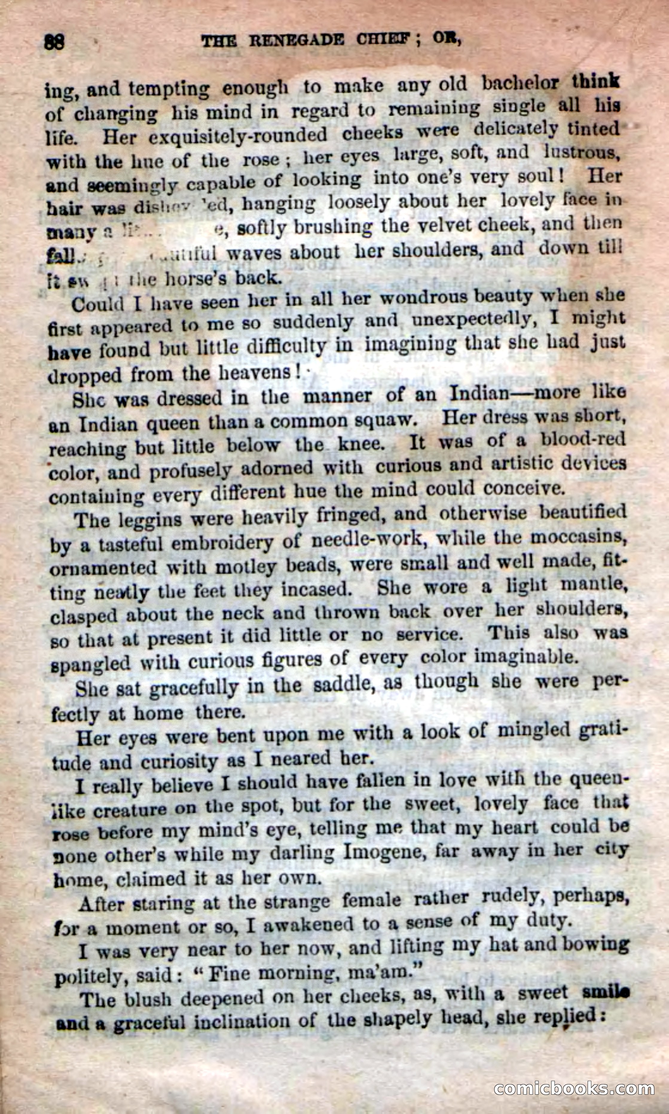 Beadle's New Dime Novels: 'Kirke, the Renegade' — page 84 of 100