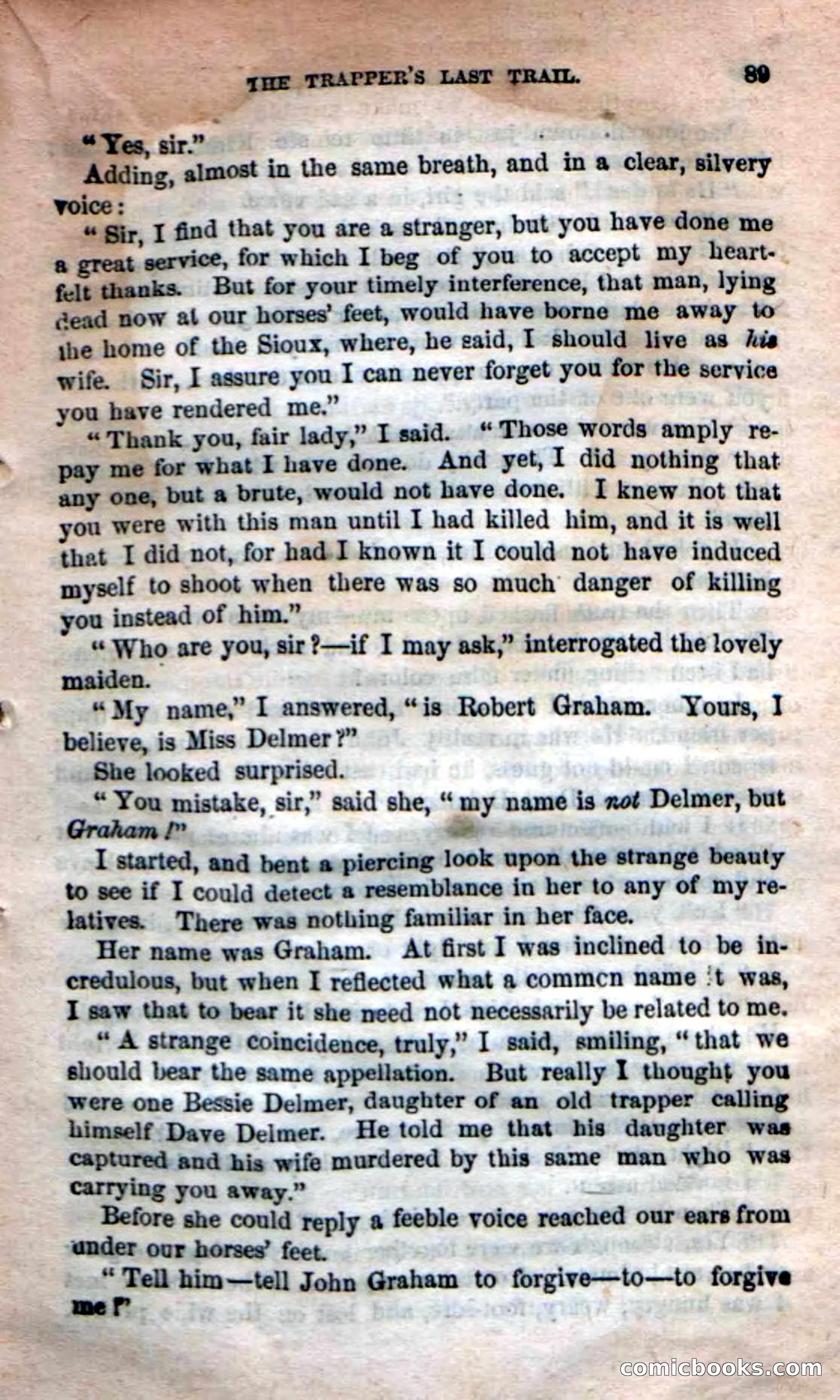 Beadle's New Dime Novels: 'Kirke, the Renegade' — page 85 of 100