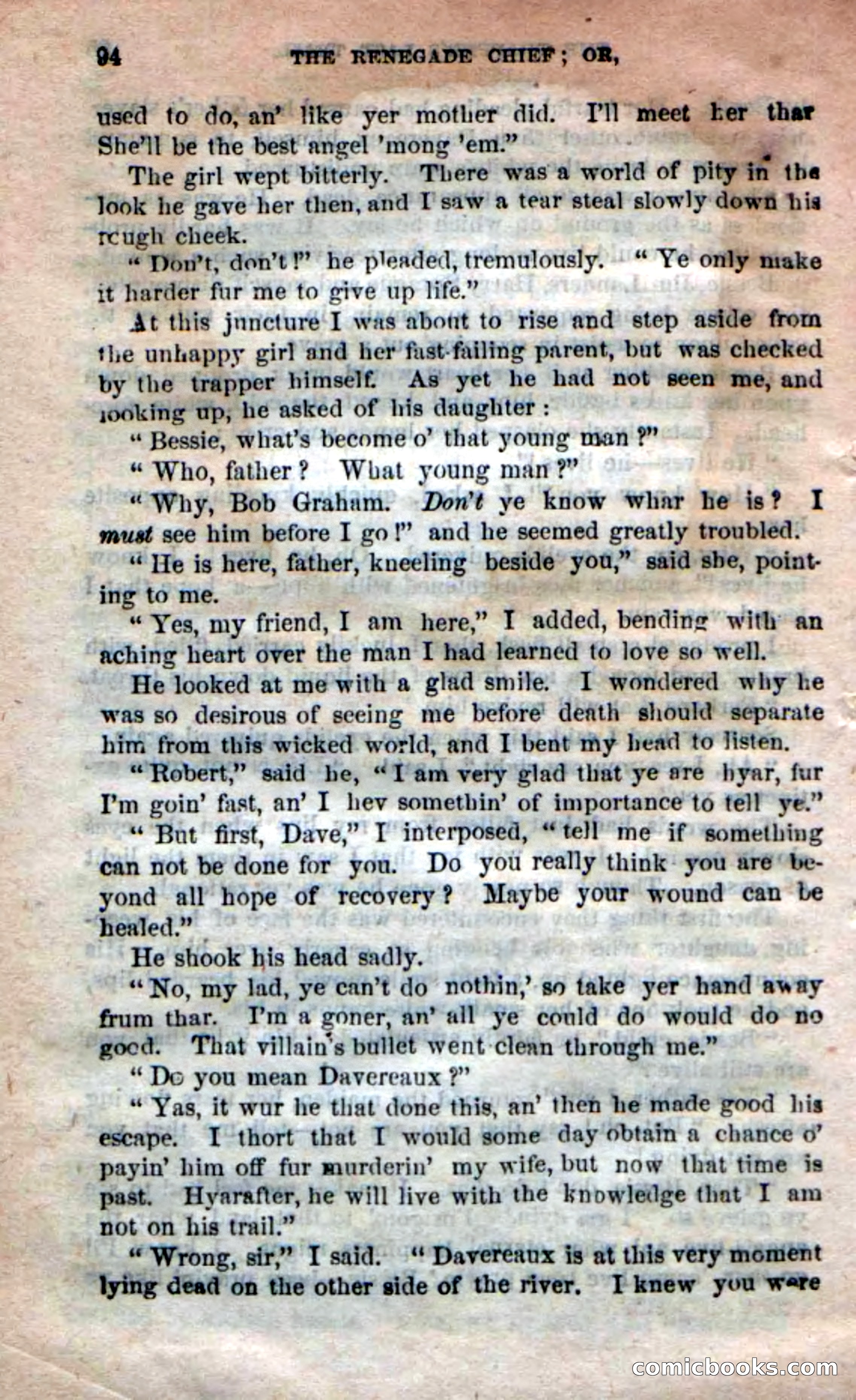 Beadle's New Dime Novels: 'Kirke, the Renegade' — page 90 of 100
