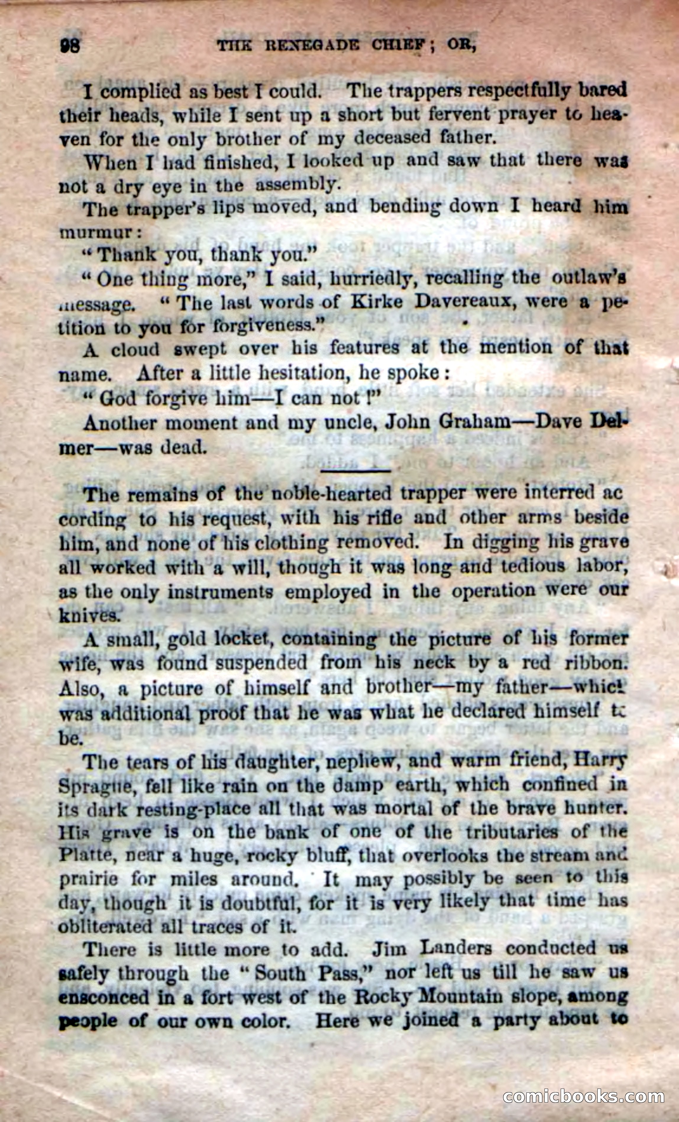Beadle's New Dime Novels: 'Kirke, the Renegade' — page 94 of 100