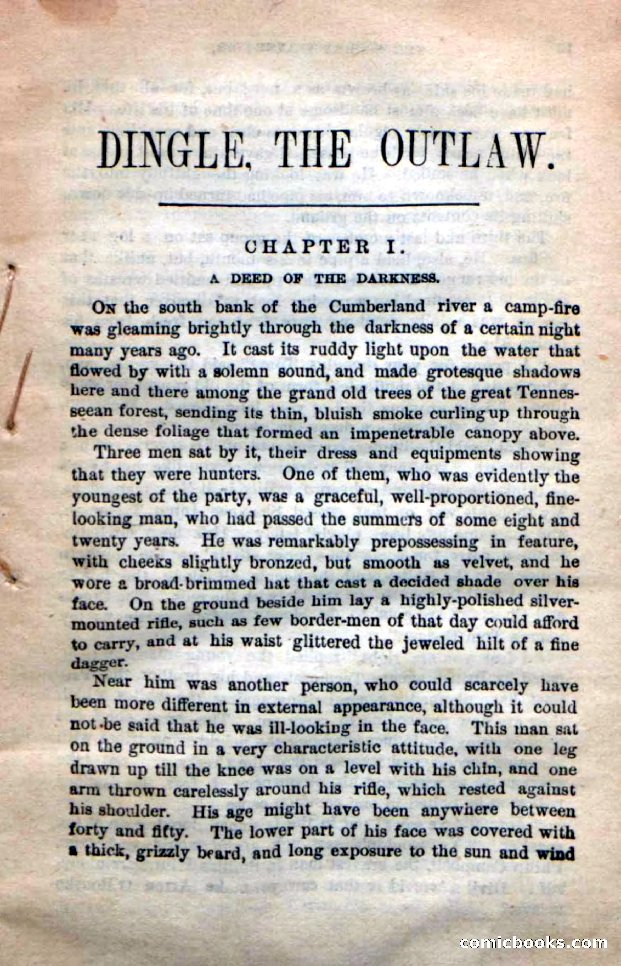 Beadle's New Dime Novels: 'Dingle, the Outlaw' — page 5 of 100