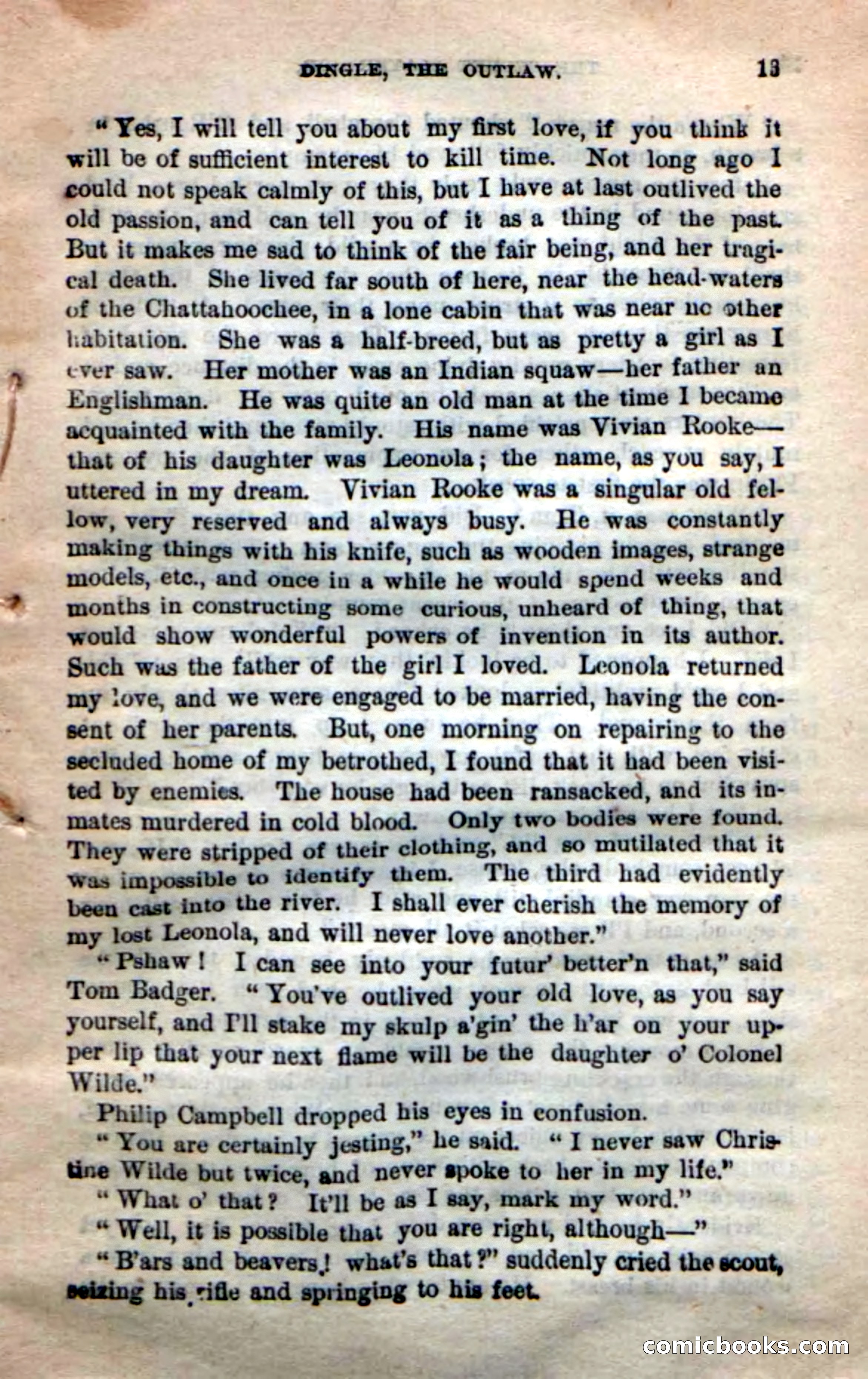 Beadle's New Dime Novels: 'Dingle, the Outlaw' — page 9 of 100