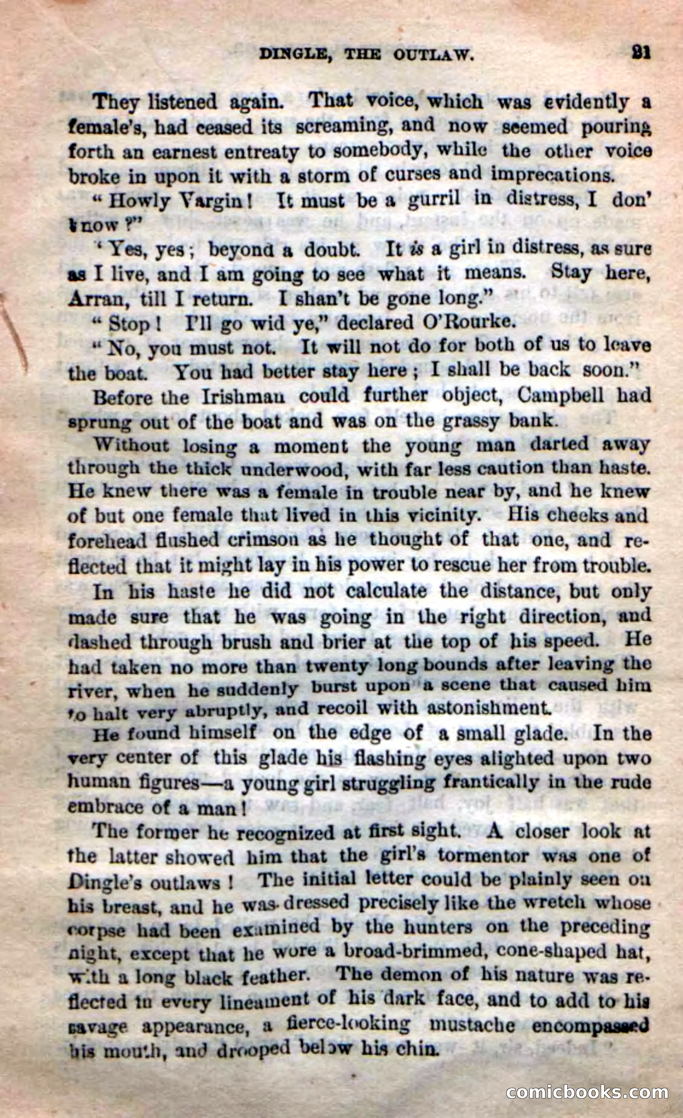 Beadle's New Dime Novels: 'Dingle, the Outlaw' — page 17 of 100