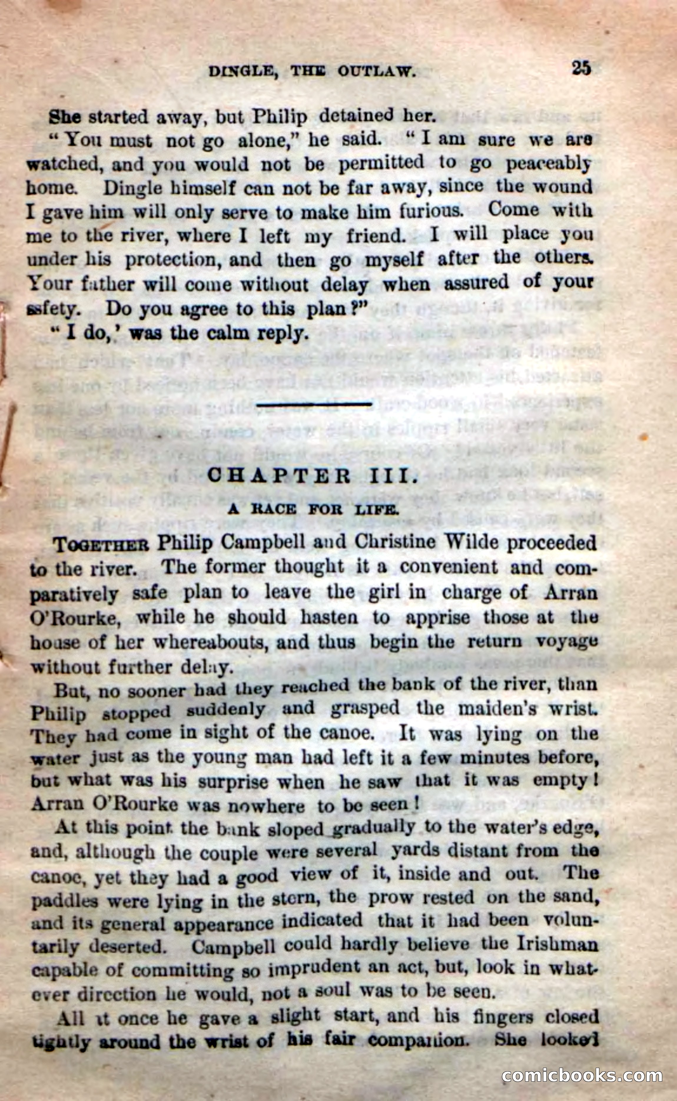 Beadle's New Dime Novels: 'Dingle, the Outlaw' — page 21 of 100