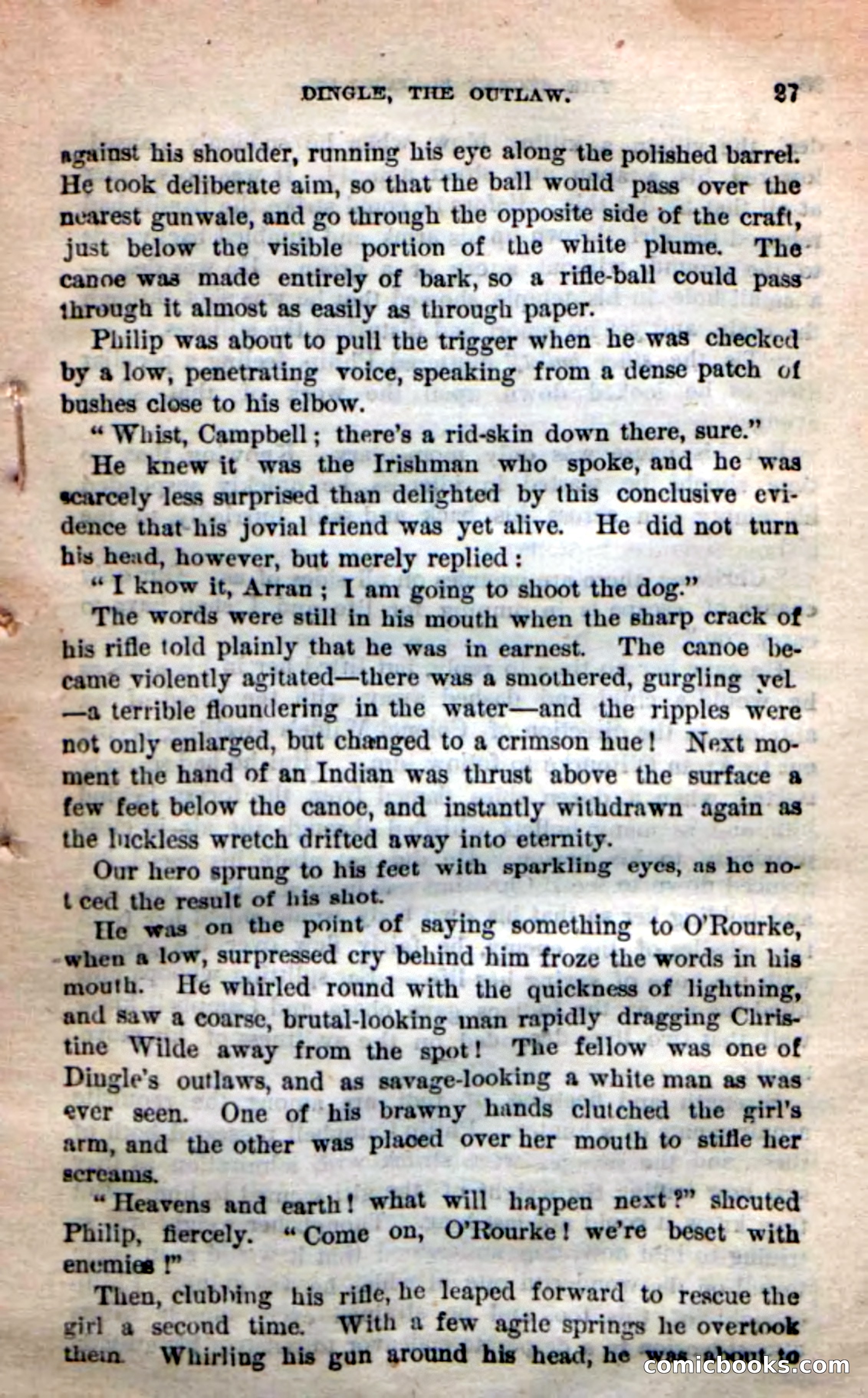 Beadle's New Dime Novels: 'Dingle, the Outlaw' — page 23 of 100