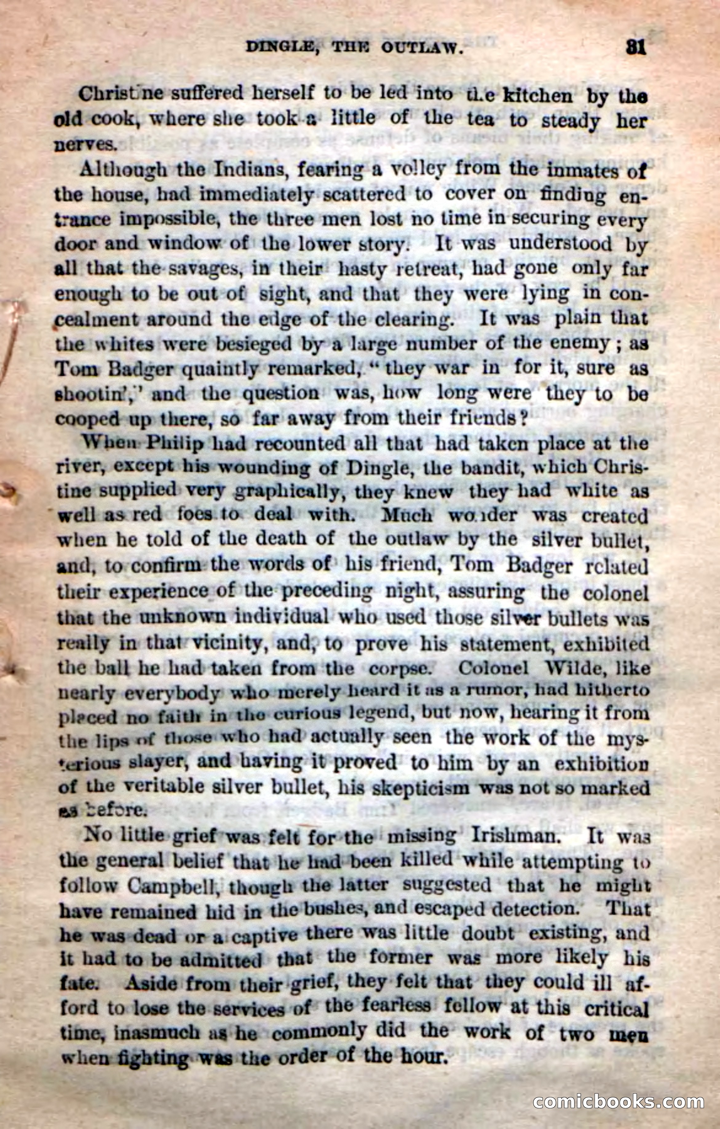 Beadle's New Dime Novels: 'Dingle, the Outlaw' — page 27 of 100