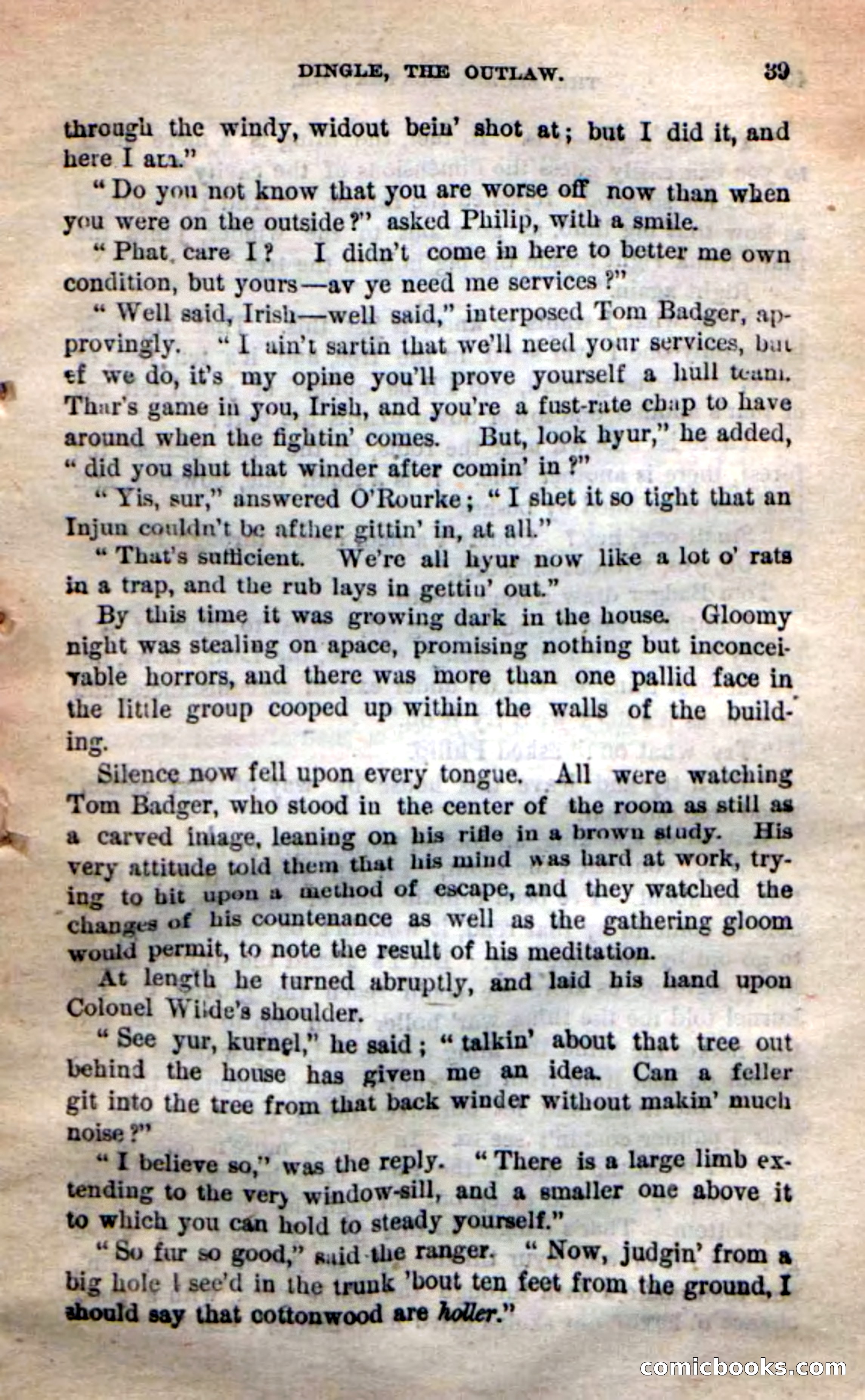 Beadle's New Dime Novels: 'Dingle, the Outlaw' — page 35 of 100