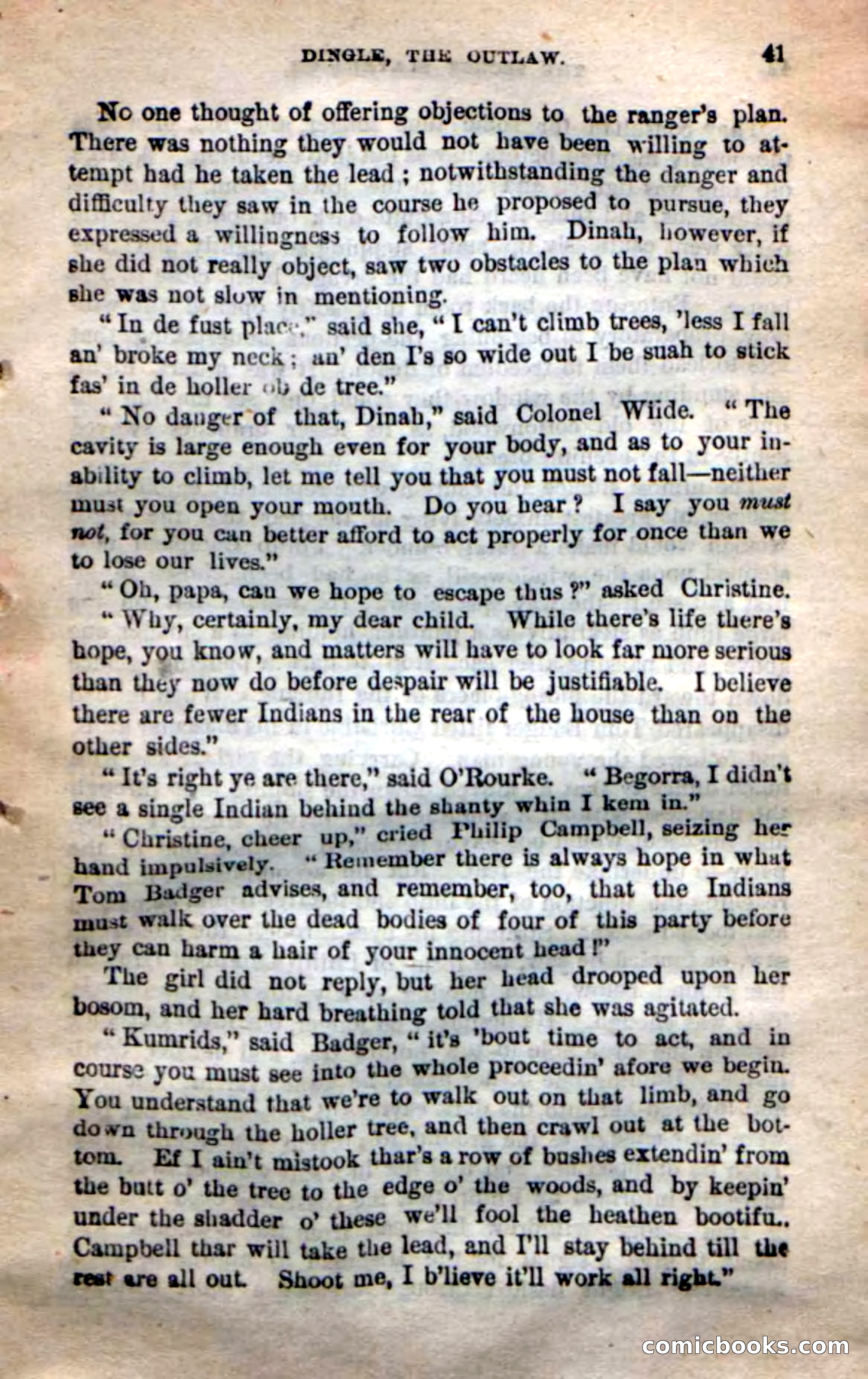 Beadle's New Dime Novels: 'Dingle, the Outlaw' — page 37 of 100