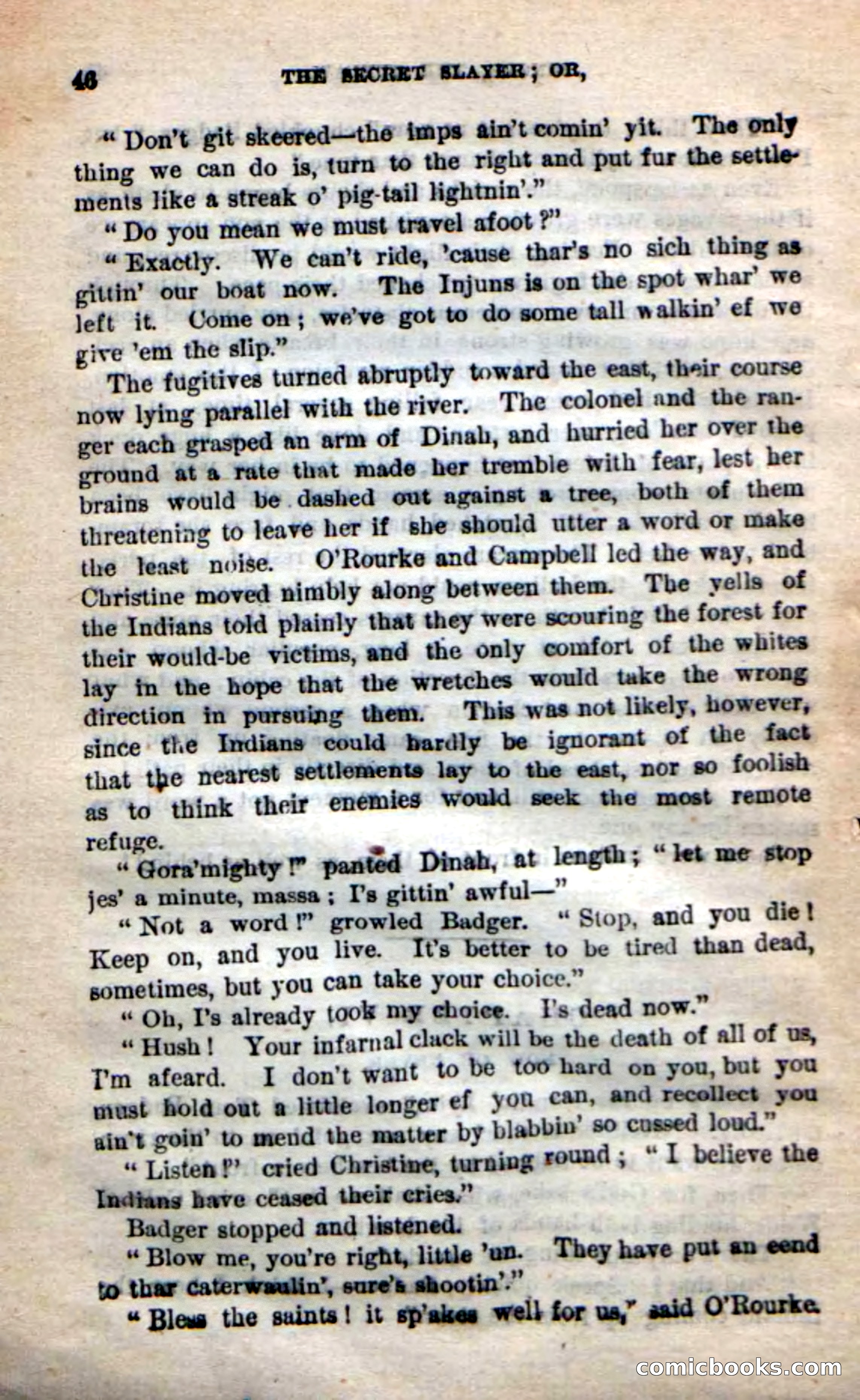 Beadle's New Dime Novels: 'Dingle, the Outlaw' — page 42 of 100