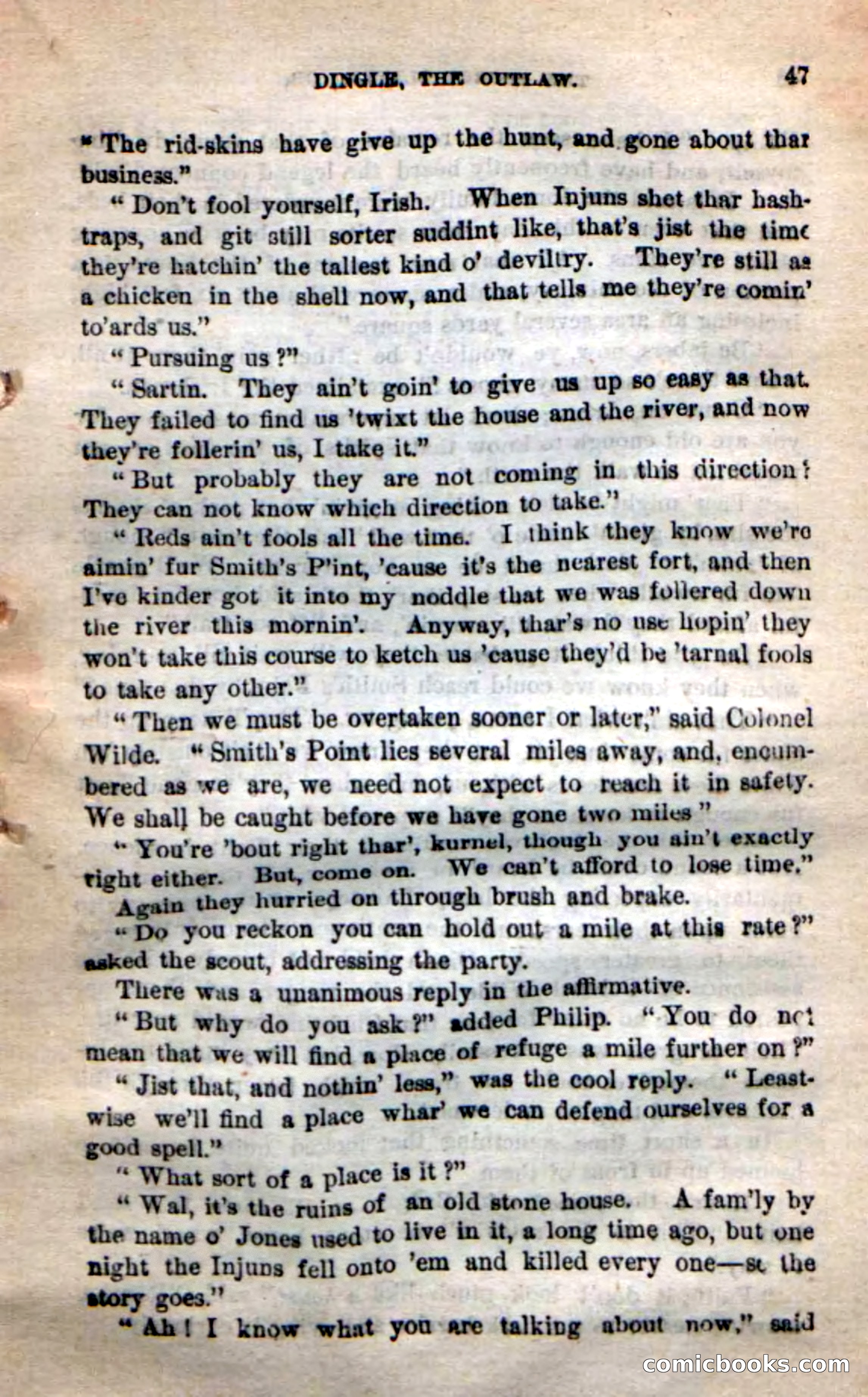 Beadle's New Dime Novels: 'Dingle, the Outlaw' — page 43 of 100